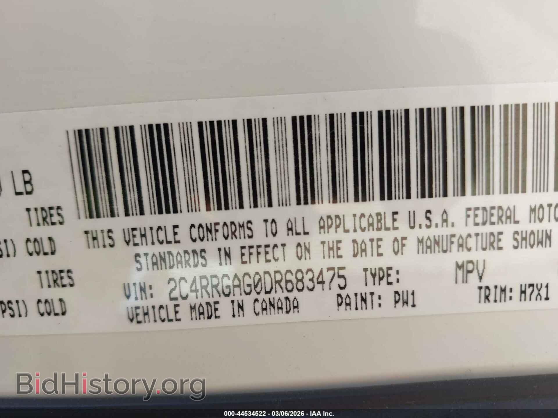 2013 RAM CARGO - VIN: 2C4RRGAG0DR683475 - Фото 9