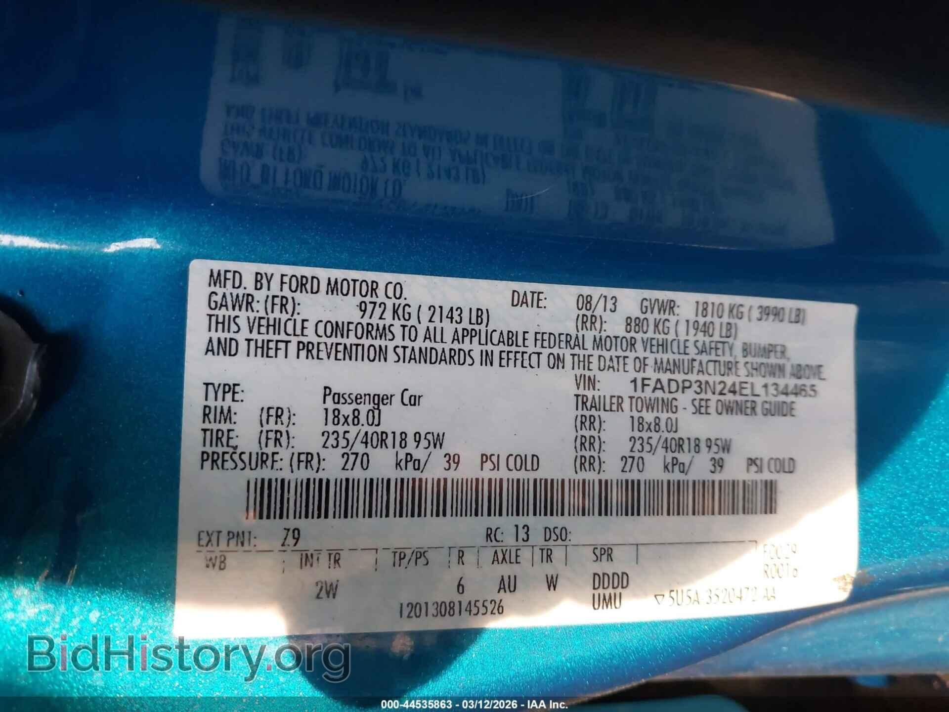 2014 FORD FOCUS - VIN: 1FADP3N24EL134465 - Фото 9