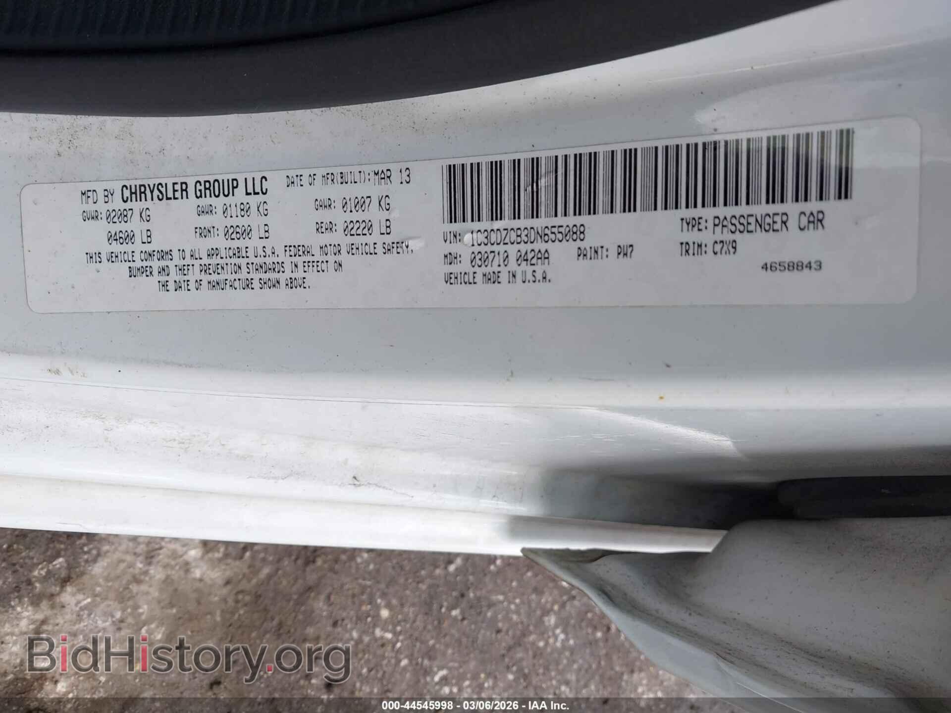 2013 DODGE AVENGER - VIN: 1C3CDZCB3DN655088 - Photo 9