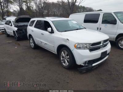 2013 Dodge DURANGO Crew, белый — VIN 1C4SDJDT3DC697112, IAAI