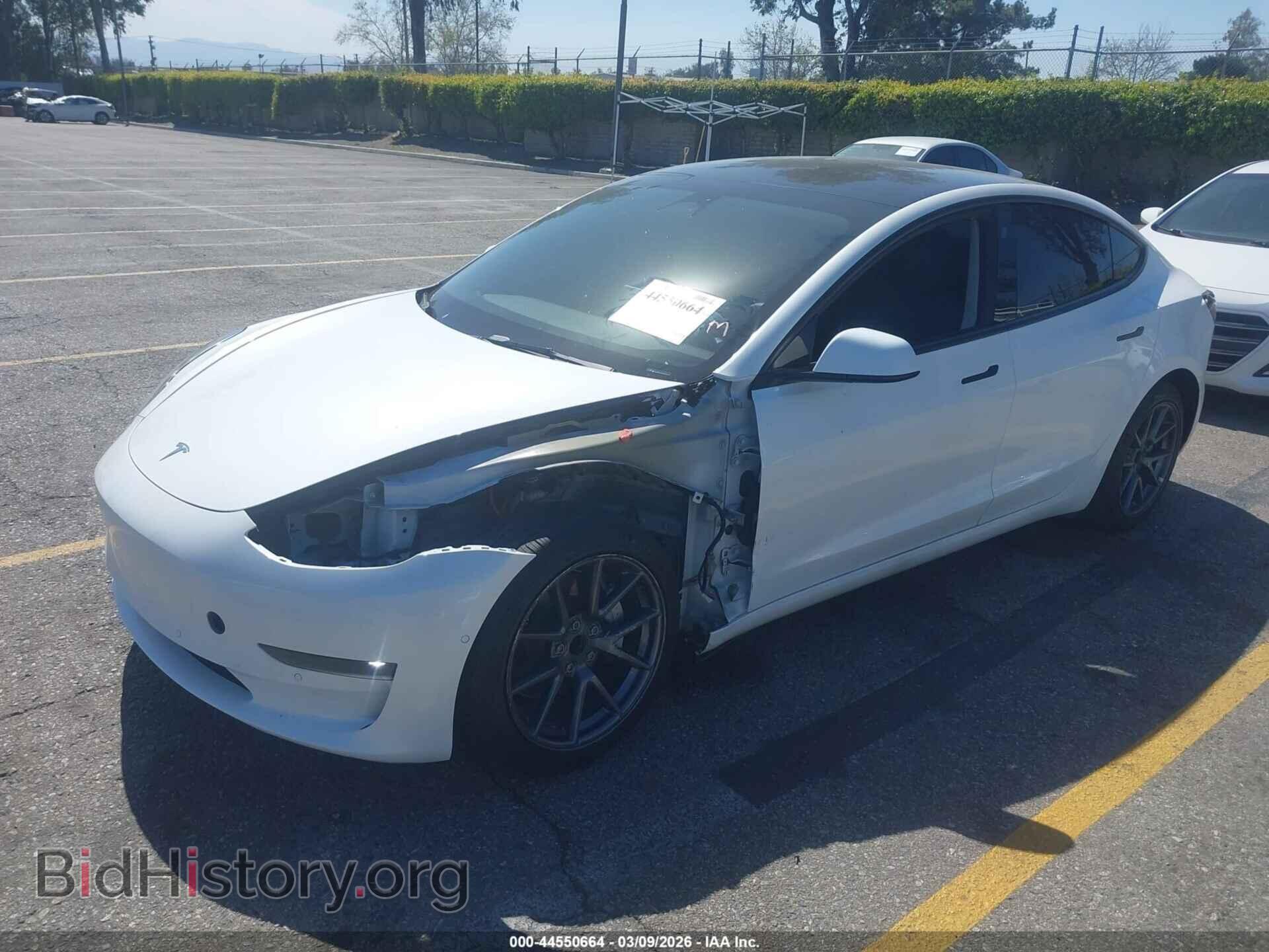 2022 TESLA MODEL 3 - VIN: 5YJ3E1EA5NF239655 - Фото 2