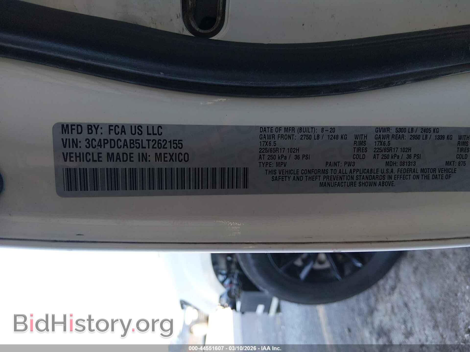 2020 DODGE JOURNEY - VIN: 3C4PDCAB5LT262155 - Фото 9