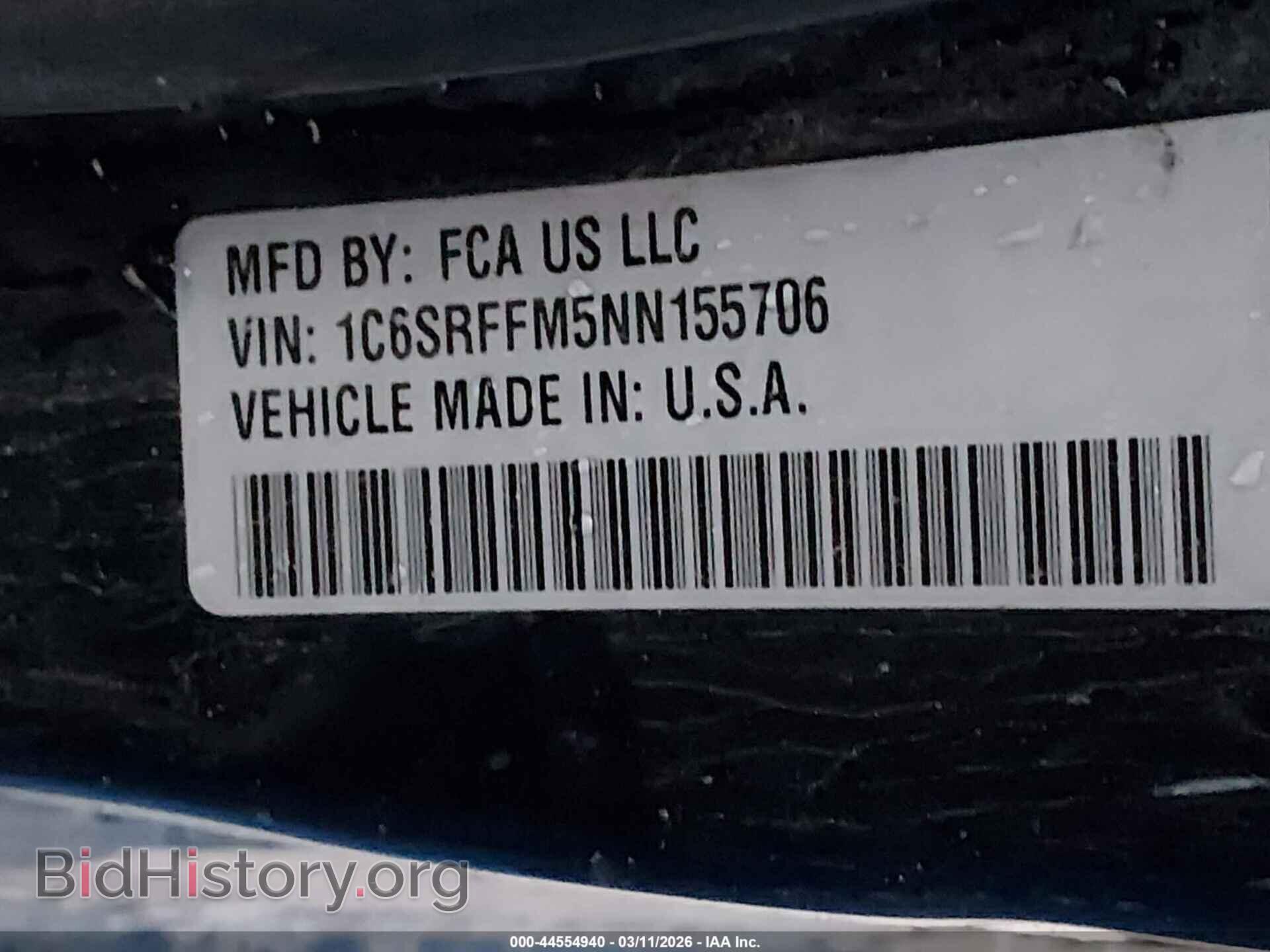 2022 RAM 1500 - VIN: 1C6SRFFM5NN155706 - Фото 9