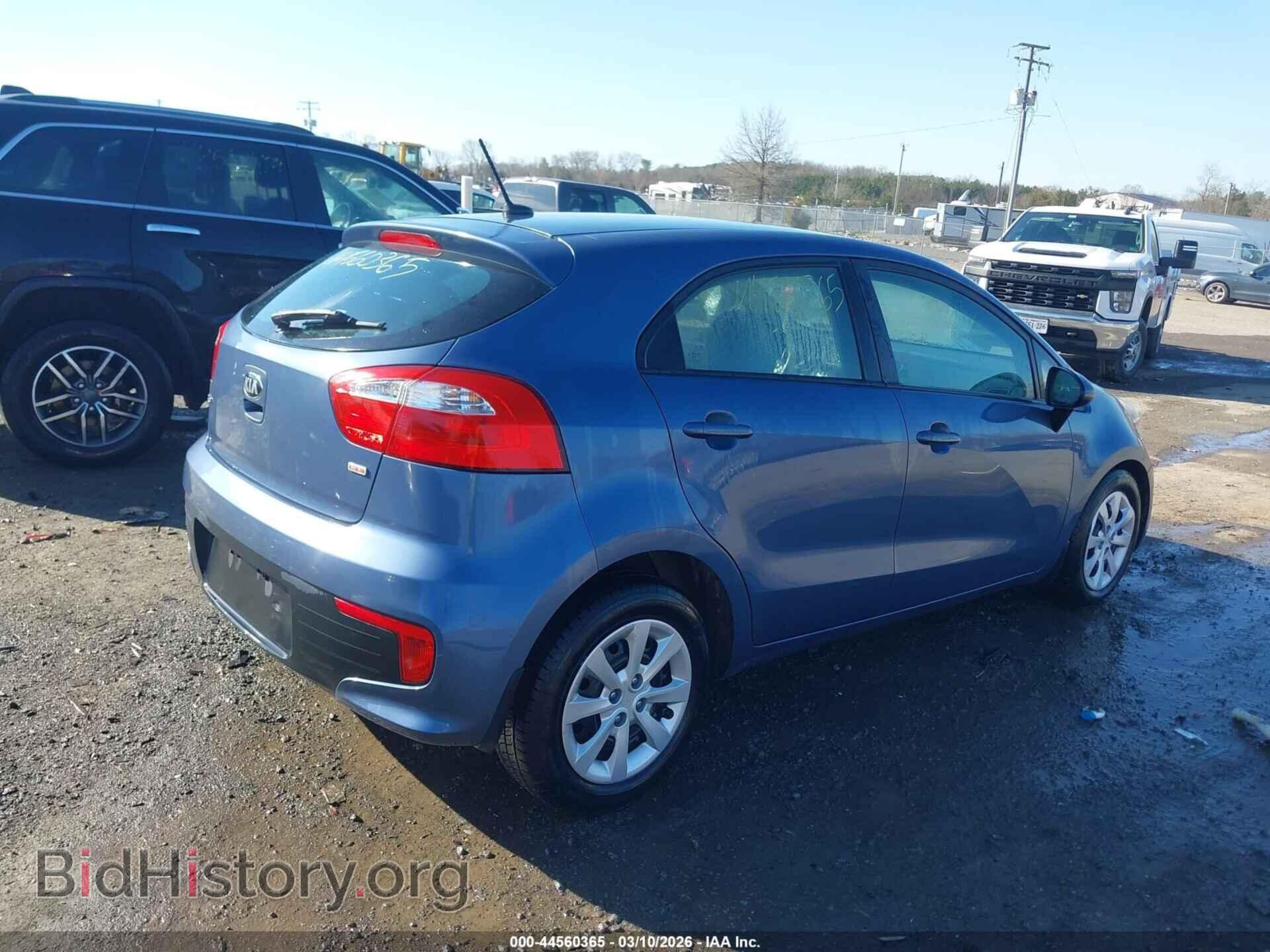 2016 KIA RIO - VIN: KNADM5A37G6640044 - Фото 4