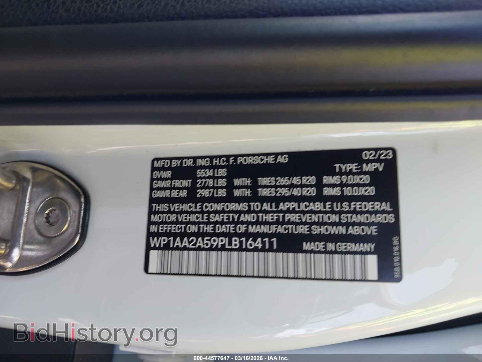 2023 PORSCHE MACAN - VIN: WP1AA2A59PLB16411 - Фото 9
