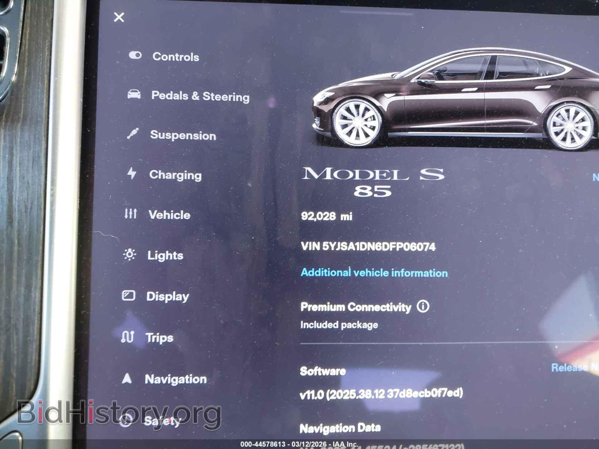 2013 TESLA MODEL S - VIN: 5YJSA1DN6DFP06074 - Photo 16