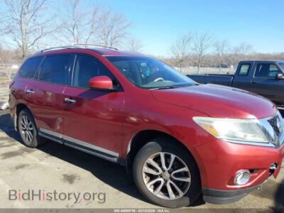 2013 Nissan PATHFINDER SL, red — VIN 5N1AR2MN4DC647805, IAAI