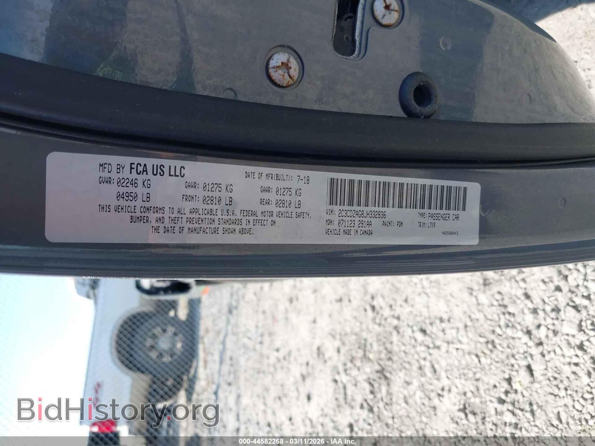 2018 DODGE CHALLENGER - VIN: 2C3CDZAG8JH332836 - Фото 9