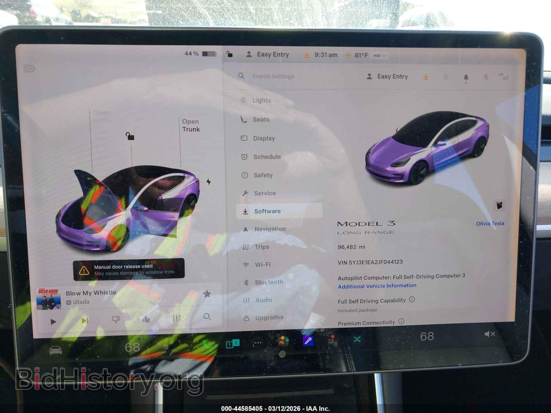 2018 TESLA MODEL 3 - VIN: 5YJ3E1EA2JF044123 - Photo 7
