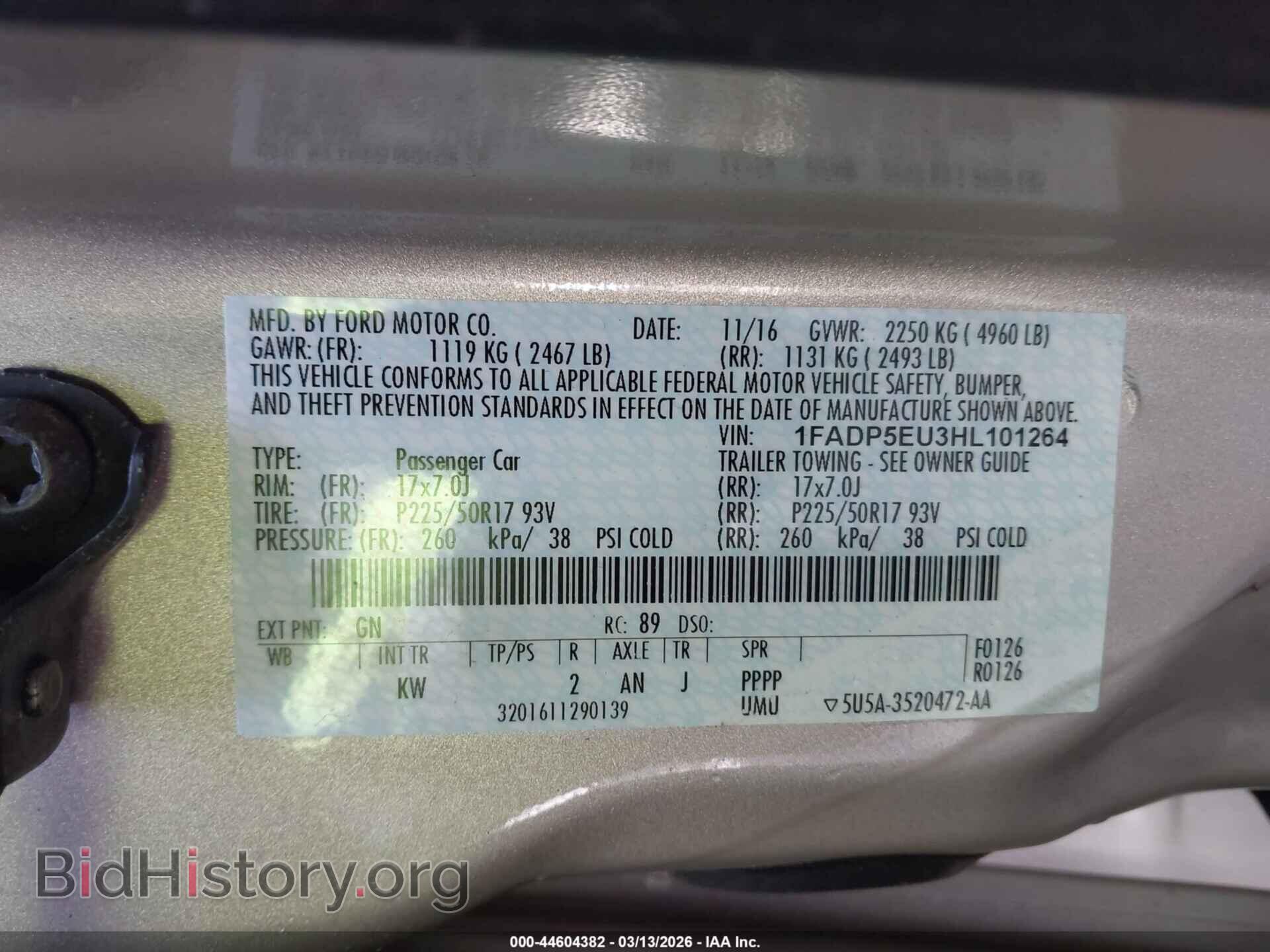2017 FORD C-MAX ENERGI - VIN: 1FADP5EU3HL101264 - Photo 9