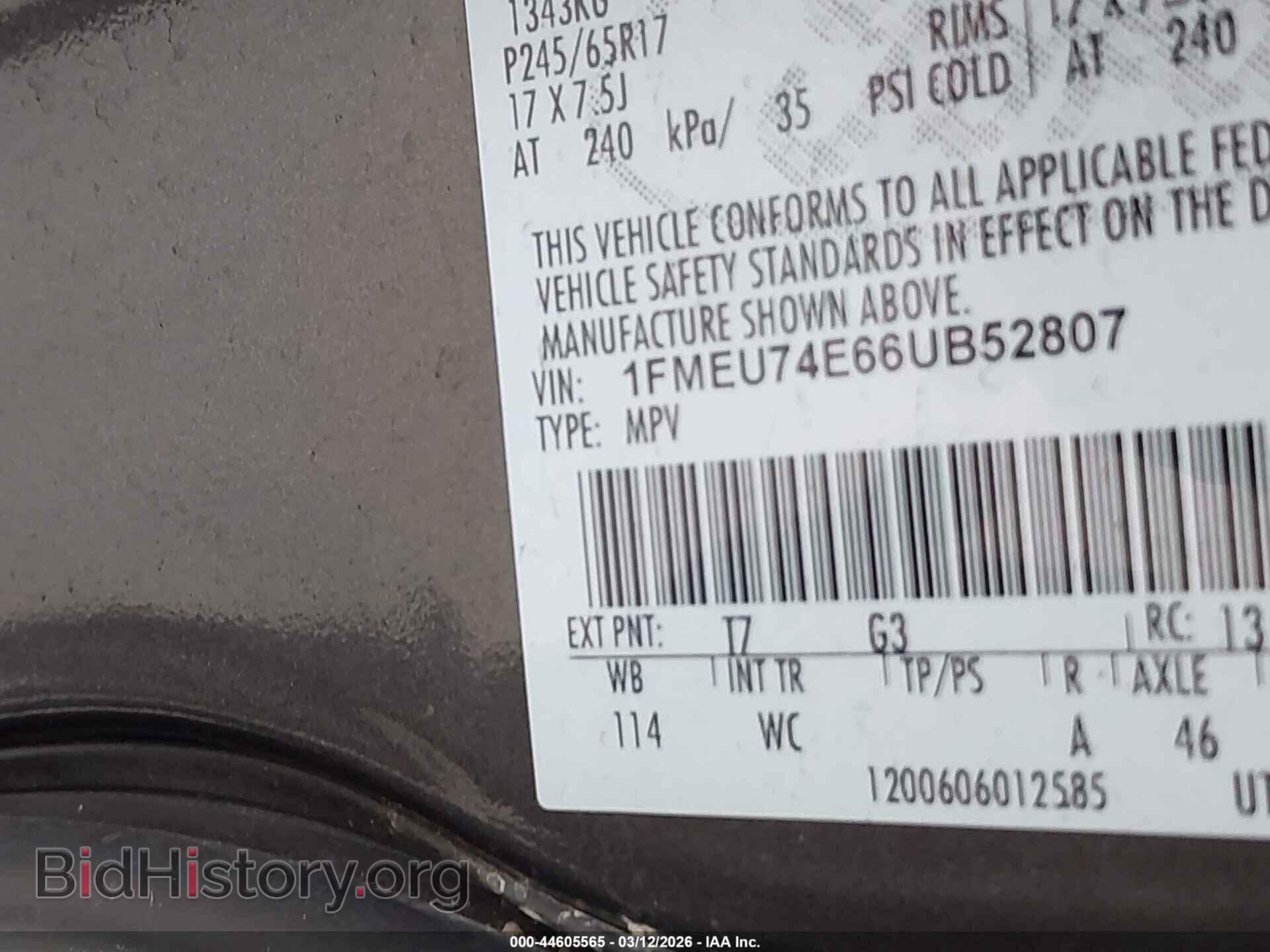 2006 FORD EXPLORER - VIN: 1FMEU74E66UB52807 - Photo 9