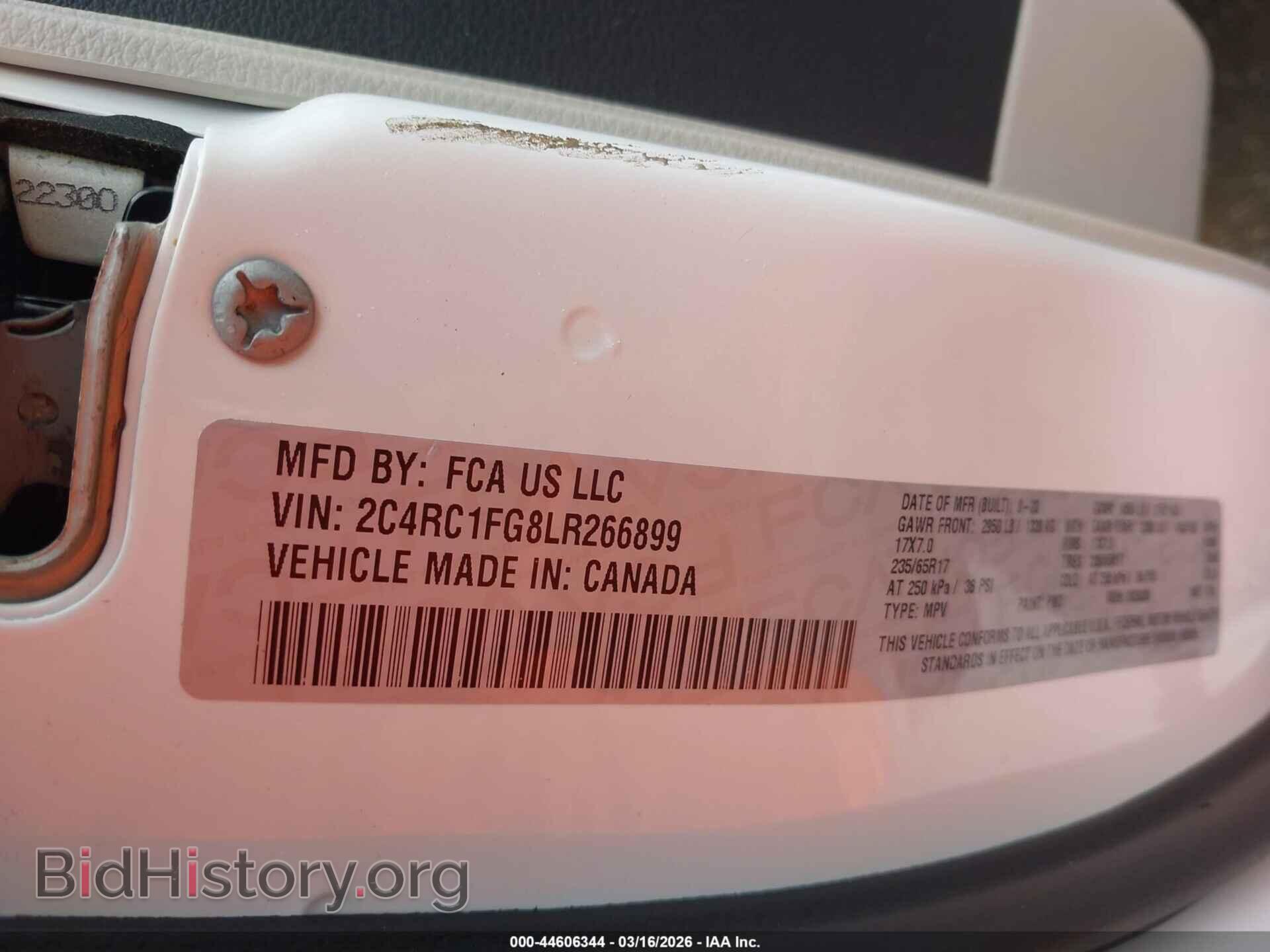 2020 CHRYSLER PACIFICA - VIN: 2C4RC1FG8LR266899 - Photo 9