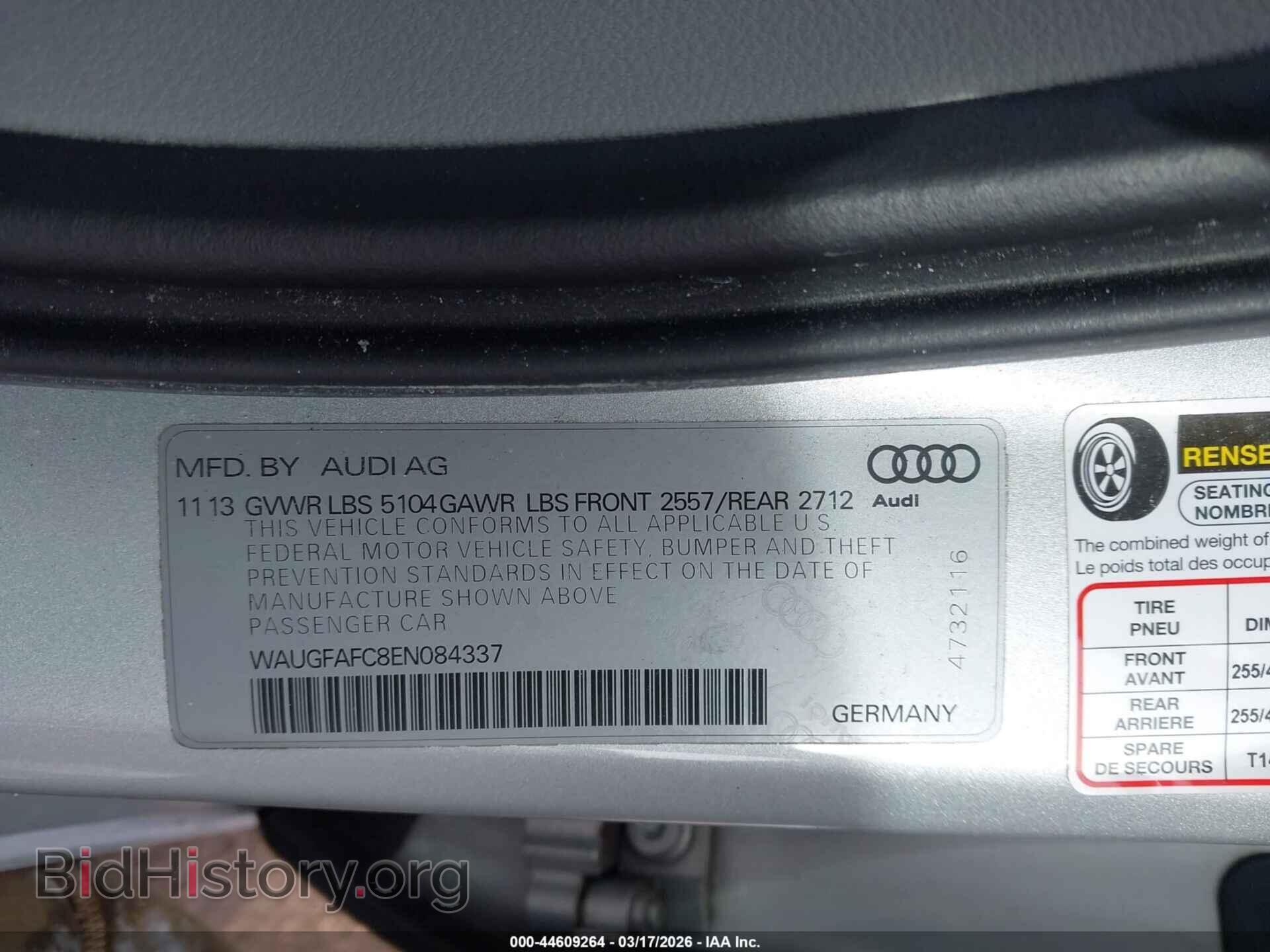 2014 AUDI A6 - VIN: WAUGFAFC8EN084337 - Photo 9