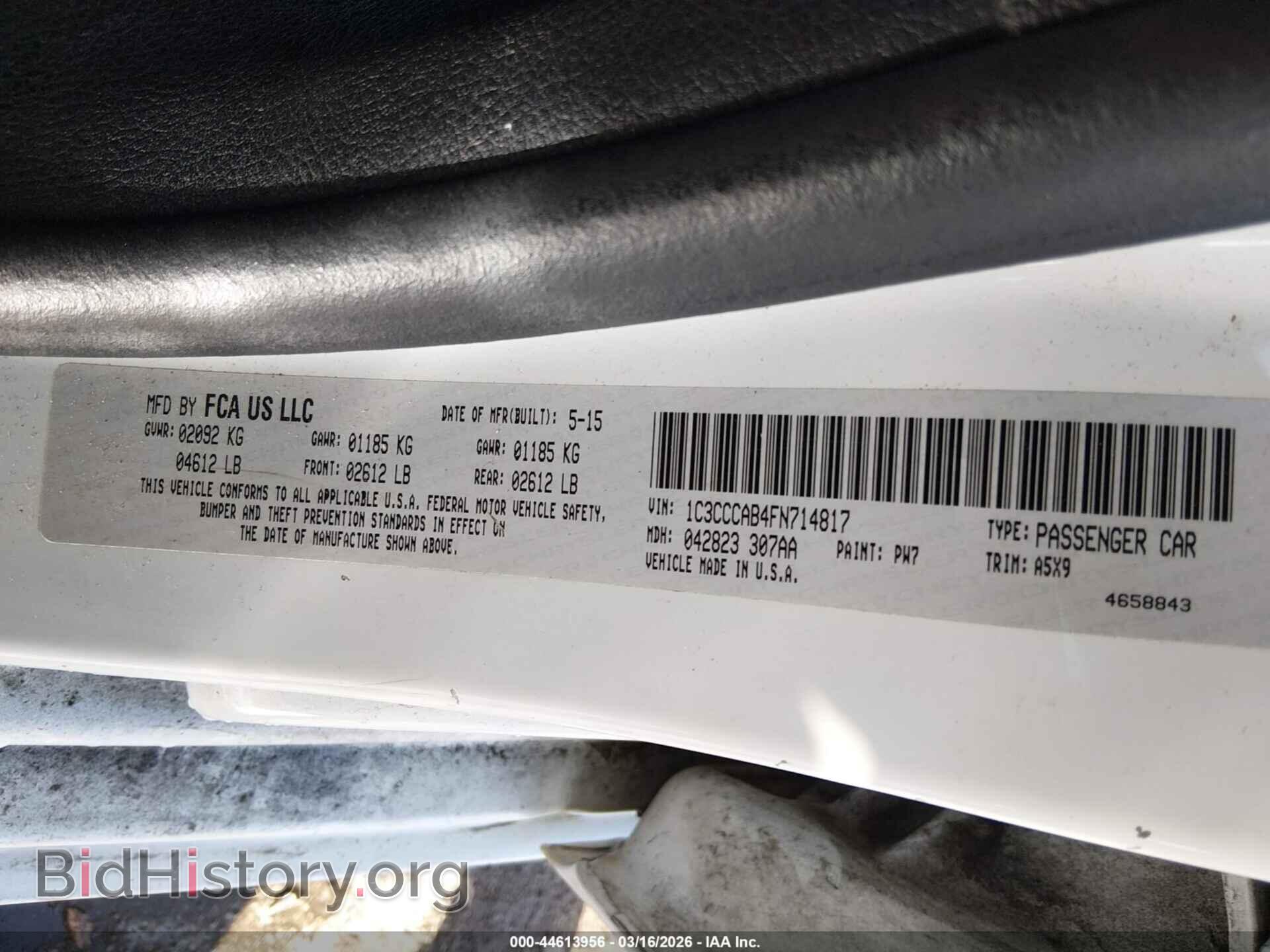 2015 CHRYSLER 200 - VIN: 1C3CCCAB4FN714817 - Photo 9