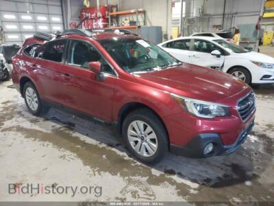 2018 Subaru OUTBACK 2.5I Premium, темно-бордовый — VIN 4S4BSACC2J3318695, IAAI