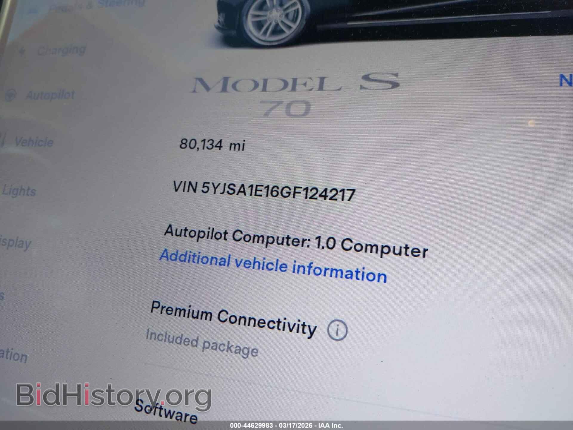 2016 TESLA MODEL S - VIN: 5YJSA1E16GF124217 - Фото 7