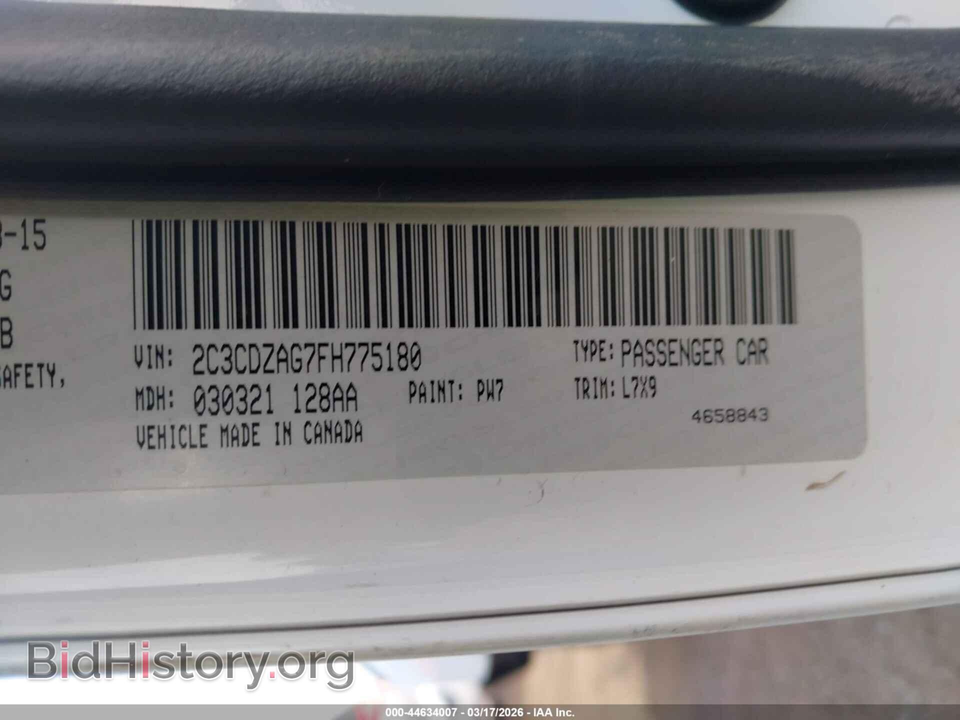 2015 DODGE CHALLENGER - VIN: 2C3CDZAG7FH775180 - Фото 9