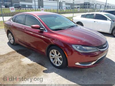 2015 Chrysler 200 Limited, красный — VIN 1C3CCCABXFN723621, IAAI