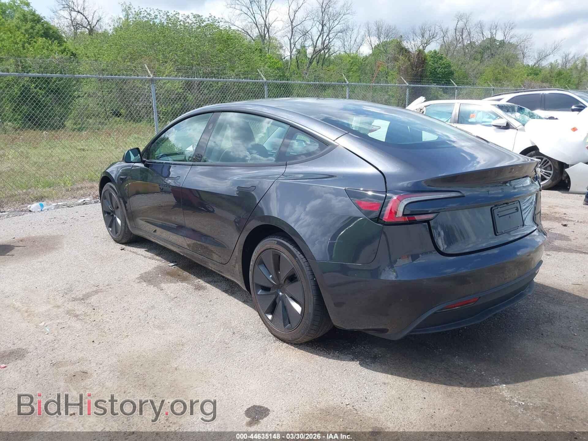 2026 TESLA MODEL 3 - VIN: 5YJ3E1EB7TF118440 - Фото 3