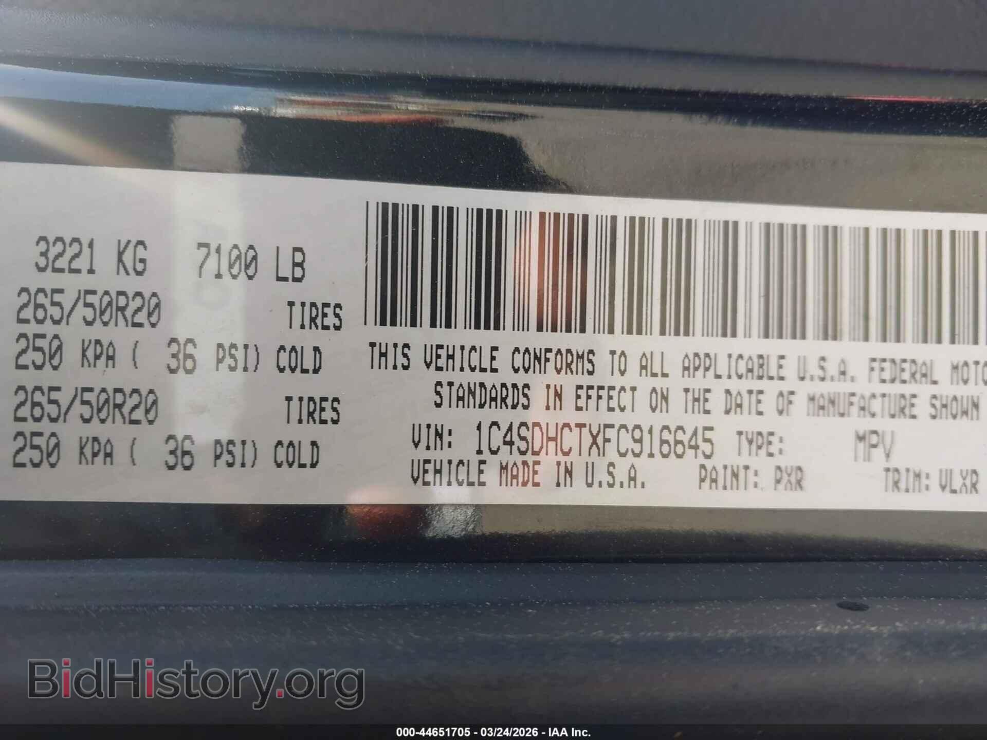 2015 DODGE DURANGO - VIN: 1C4SDHCTXFC916645 - Photo 9