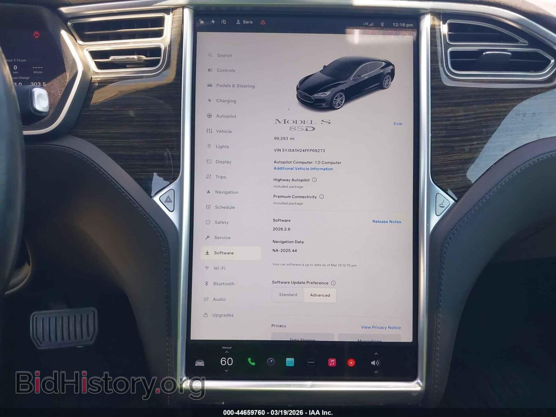 2015 TESLA MODEL S - VIN: 5YJSA1H24FFP69273 - Photo 7