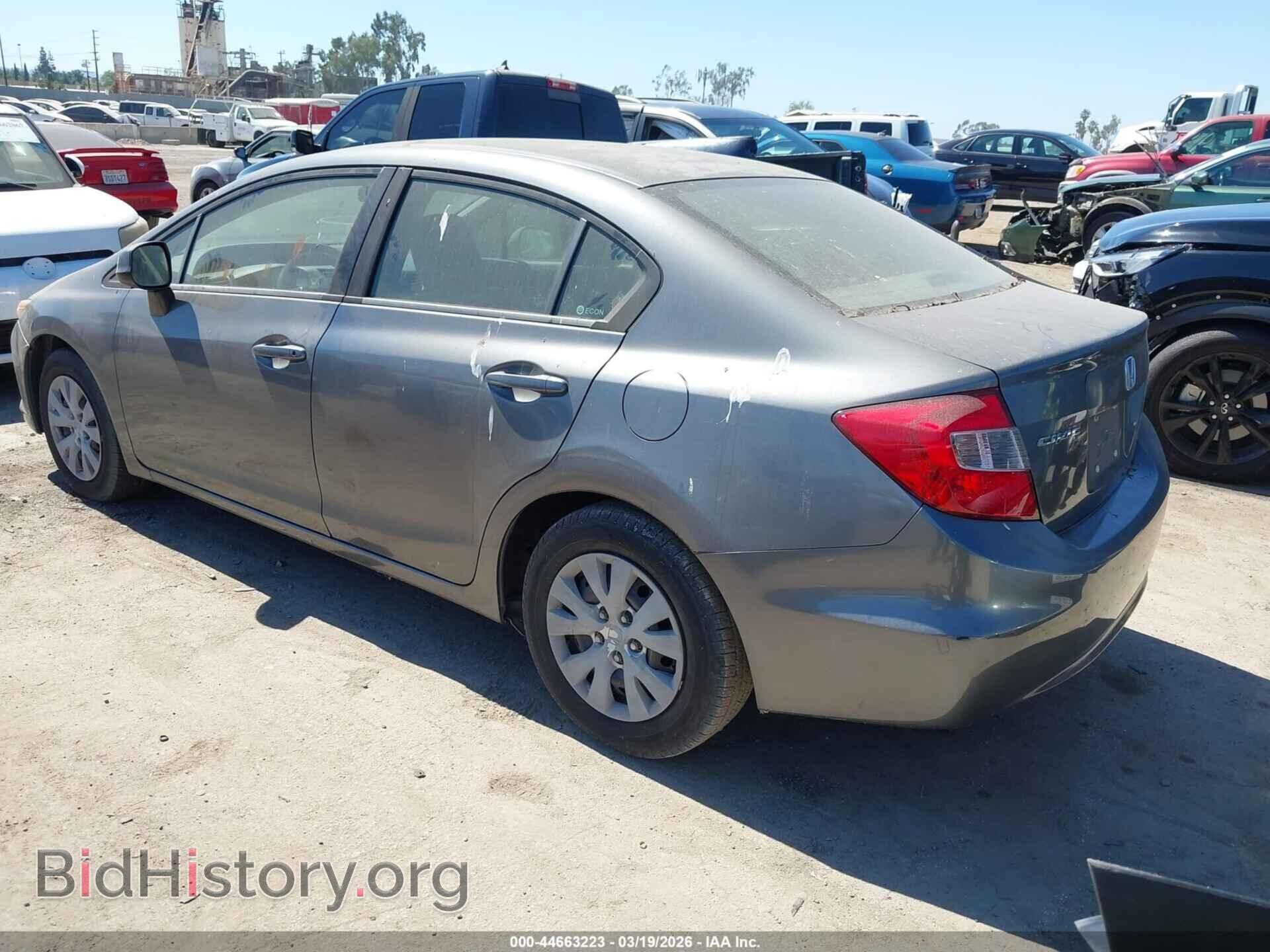2012 HONDA CIVIC - VIN: JHMFB2F54CS005390 - Фото 3