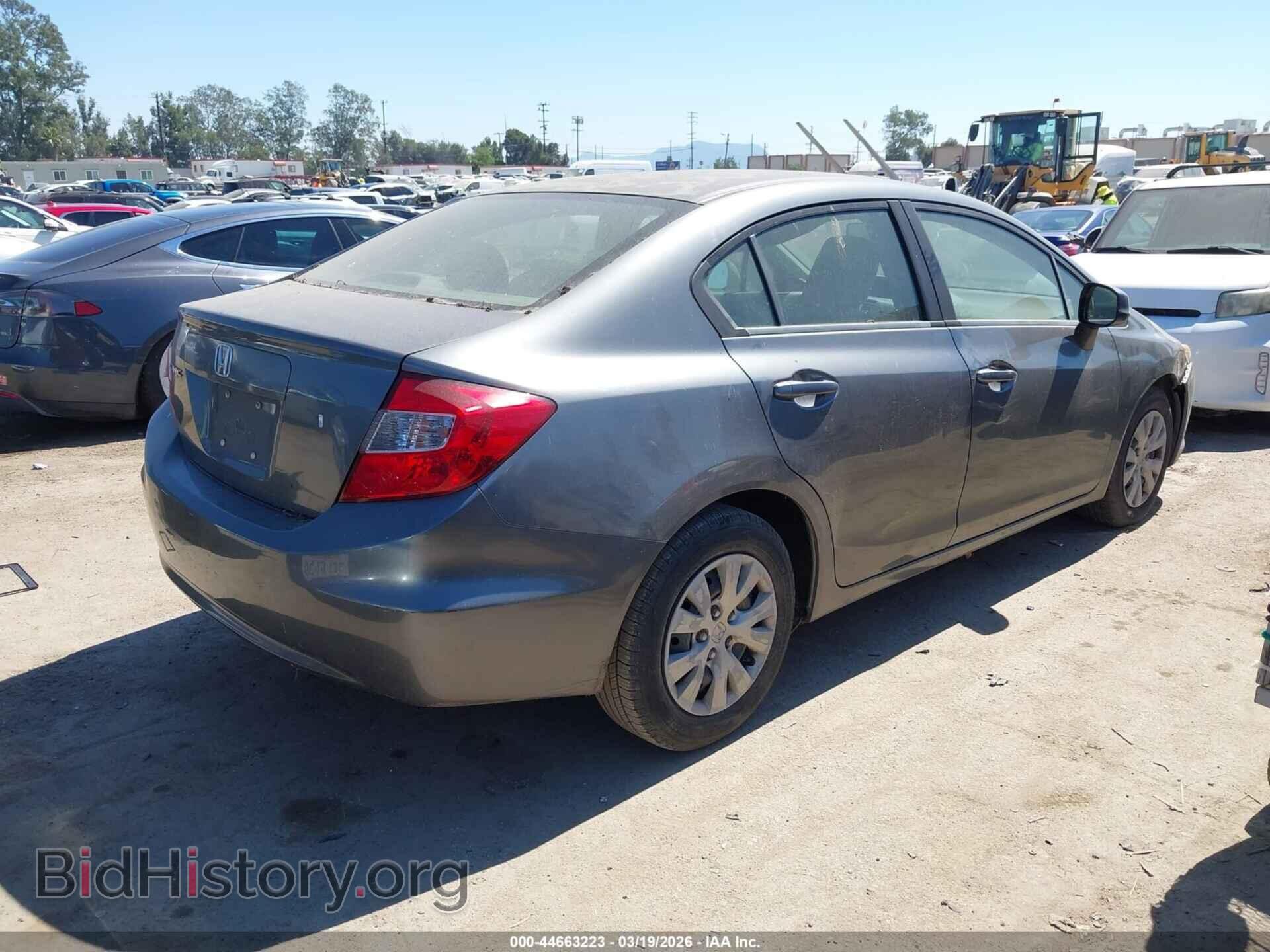 2012 HONDA CIVIC - VIN: JHMFB2F54CS005390 - Фото 4