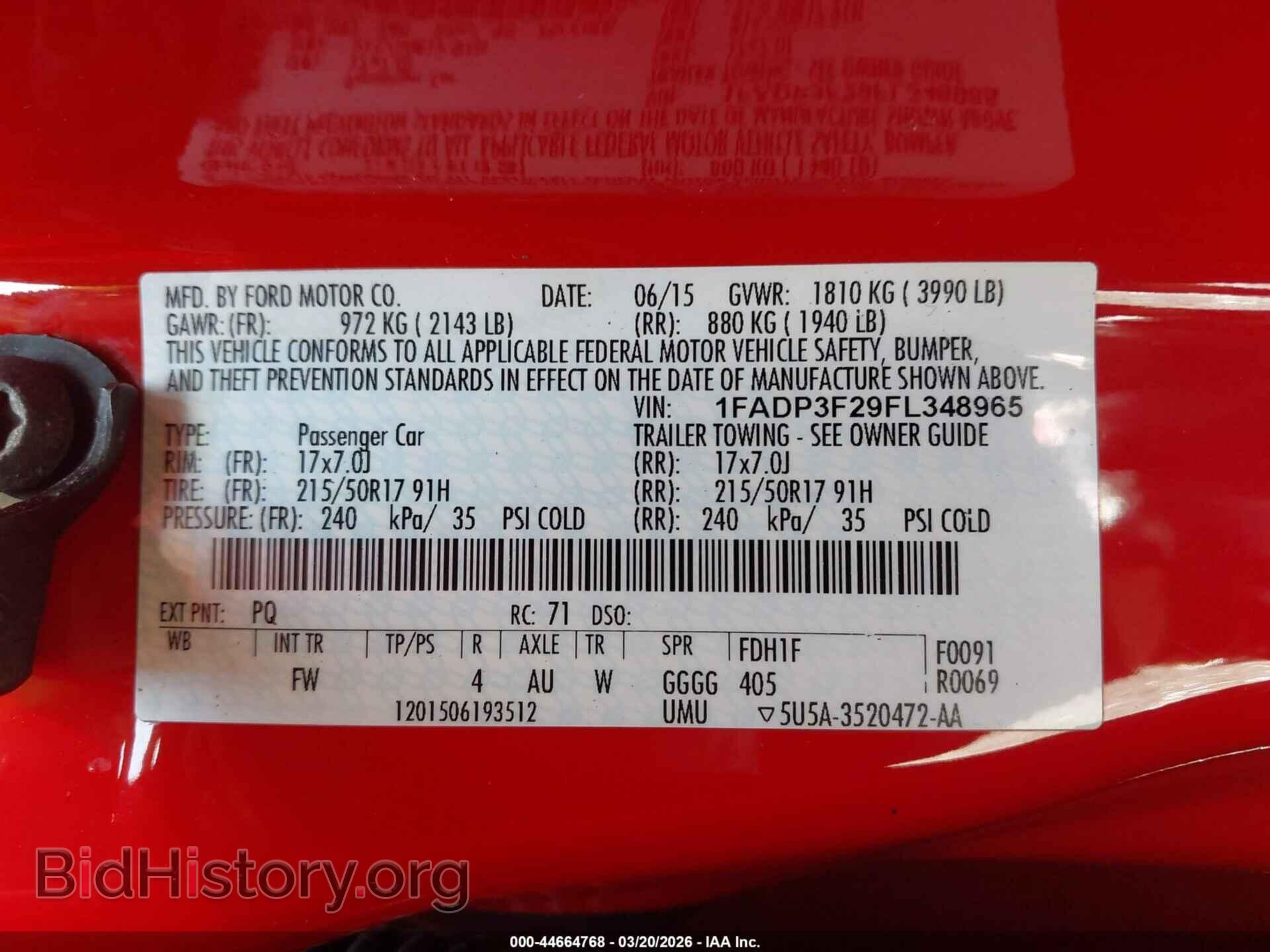 2015 FORD FOCUS - VIN: 1FADP3F29FL348965 - Photo 9