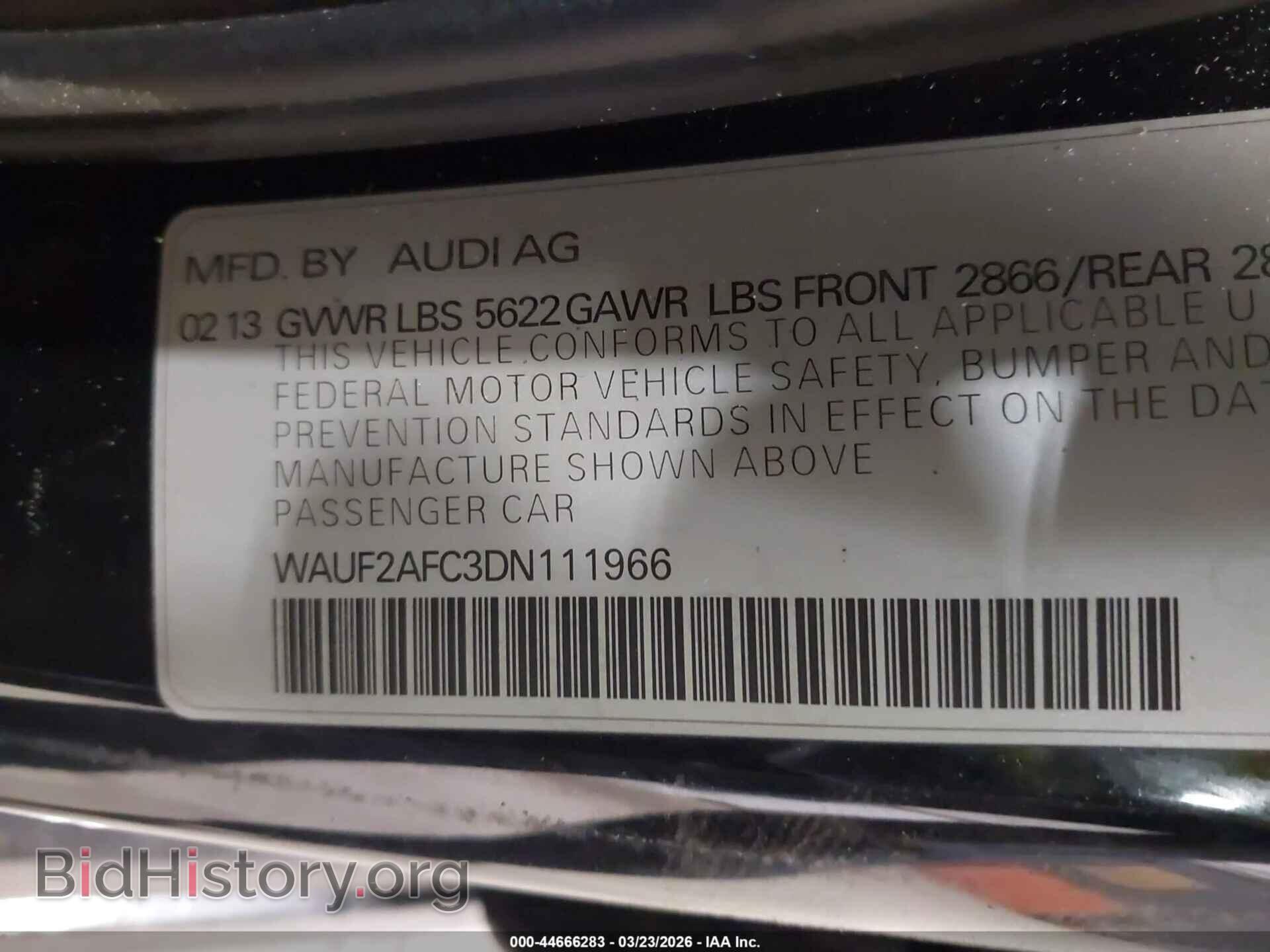 2013 AUDI S6 - VIN: WAUF2AFC3DN111966 - Фото 9