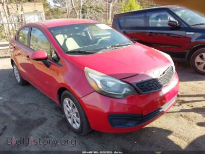 2013 Kia RIO LX, red — VIN KNADM4A31D6199372, IAAI