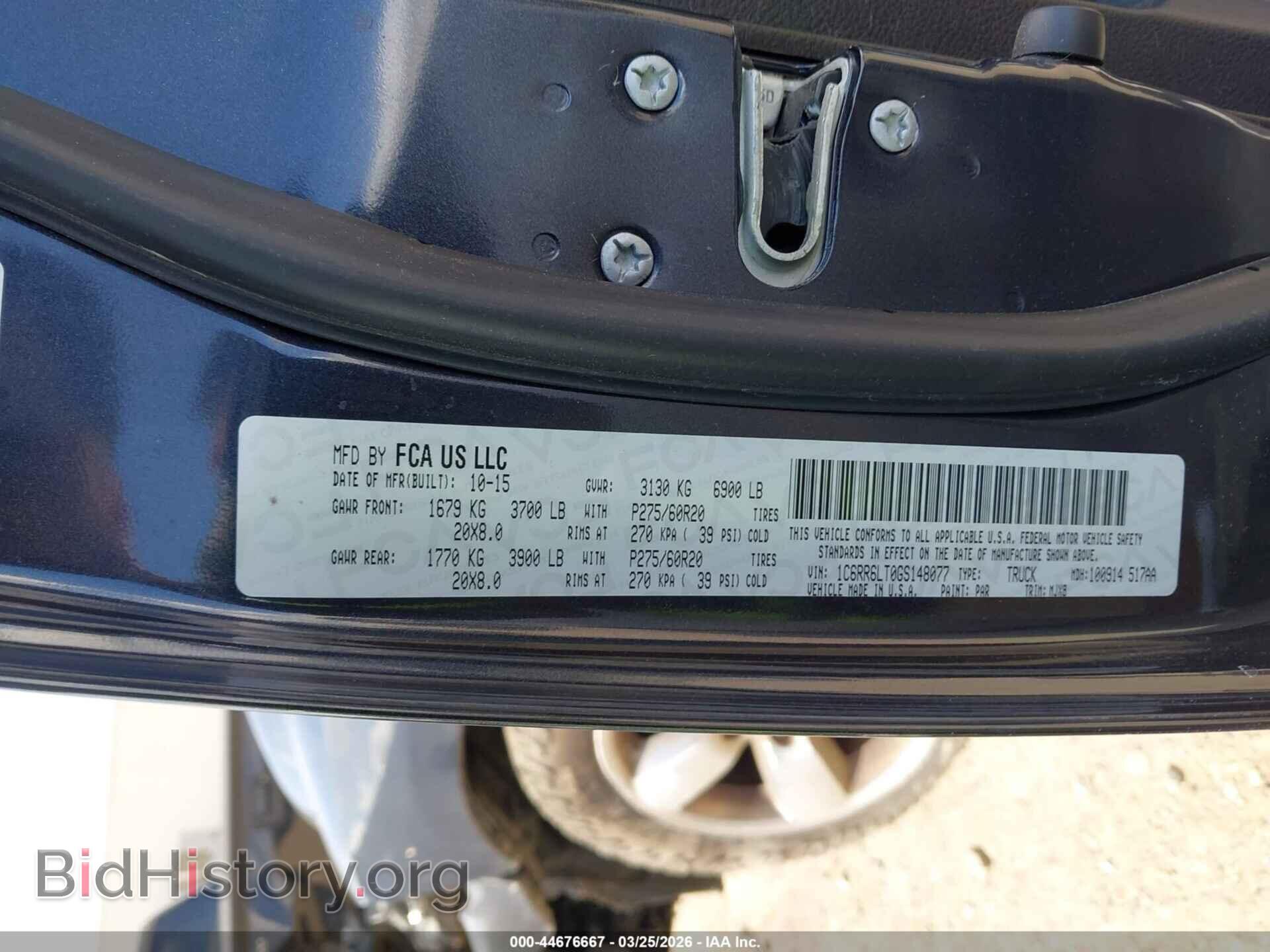 2016 RAM 1500 - VIN: 1C6RR6LT0GS148077 - Фото 9
