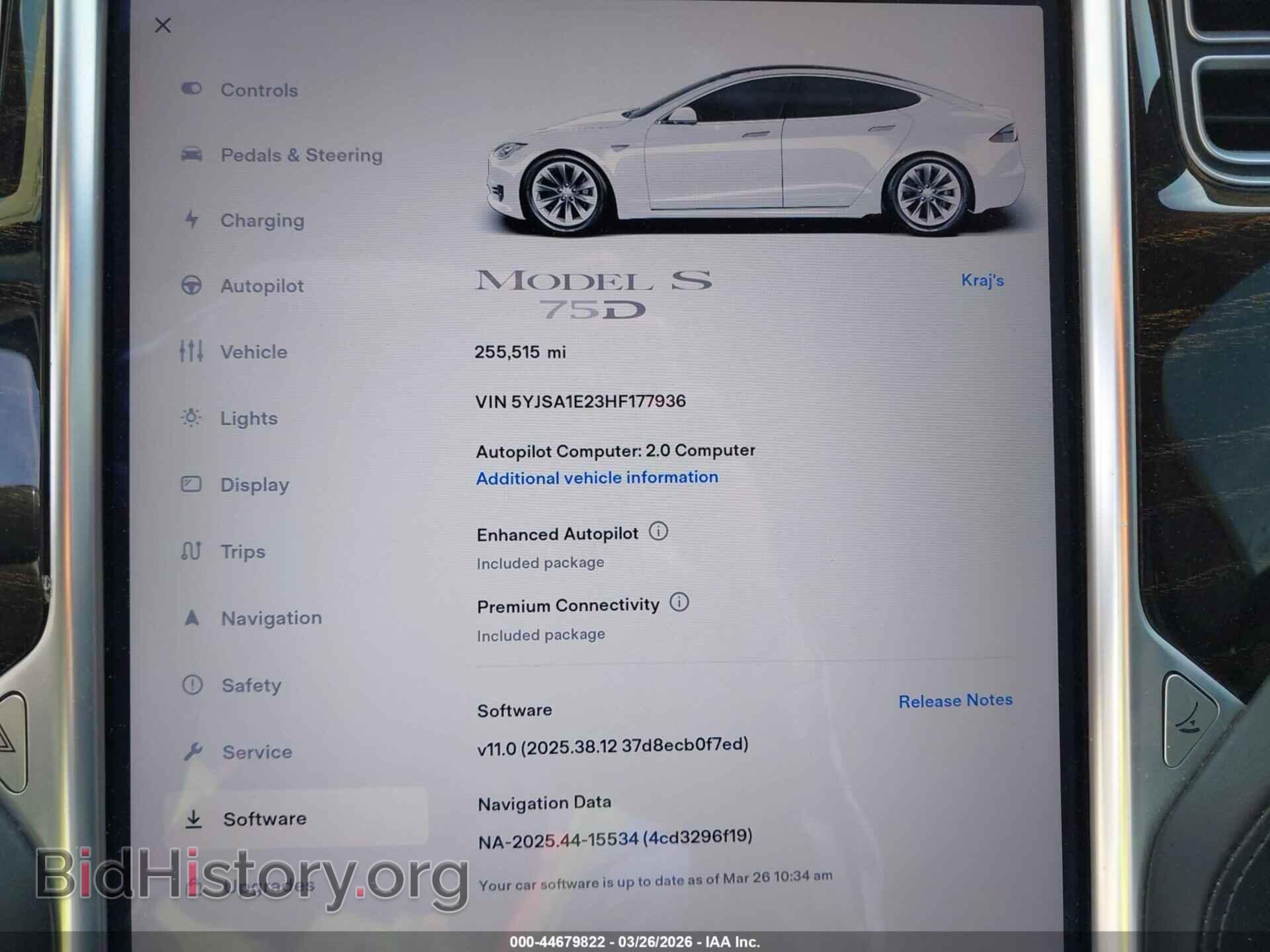 2017 TESLA MODEL S - VIN: 5YJSA1E23HF177936 - Photo 7