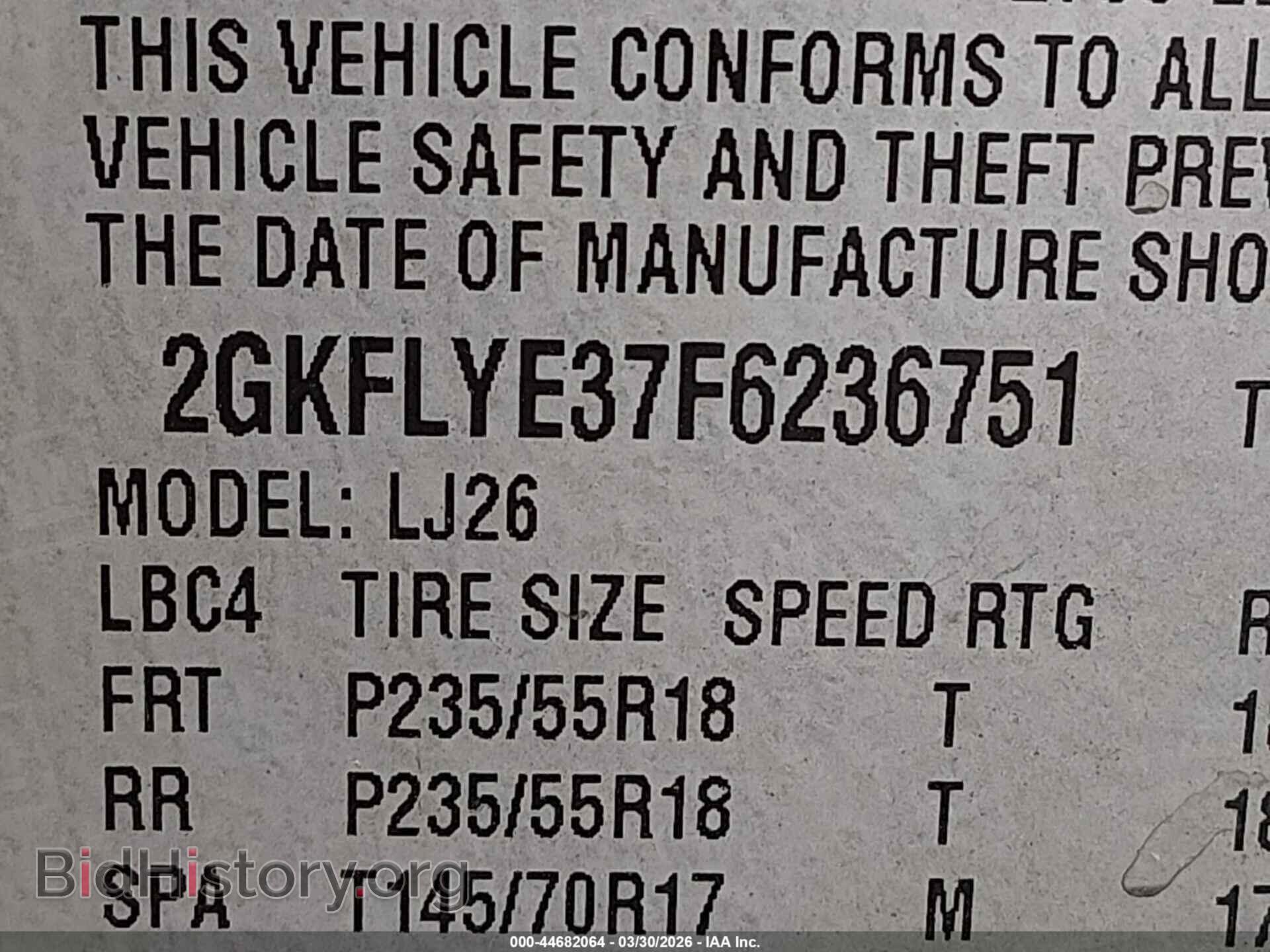 2015 GMC TERRAIN - VIN: 2GKFLYE37F6236751 - Photo 9