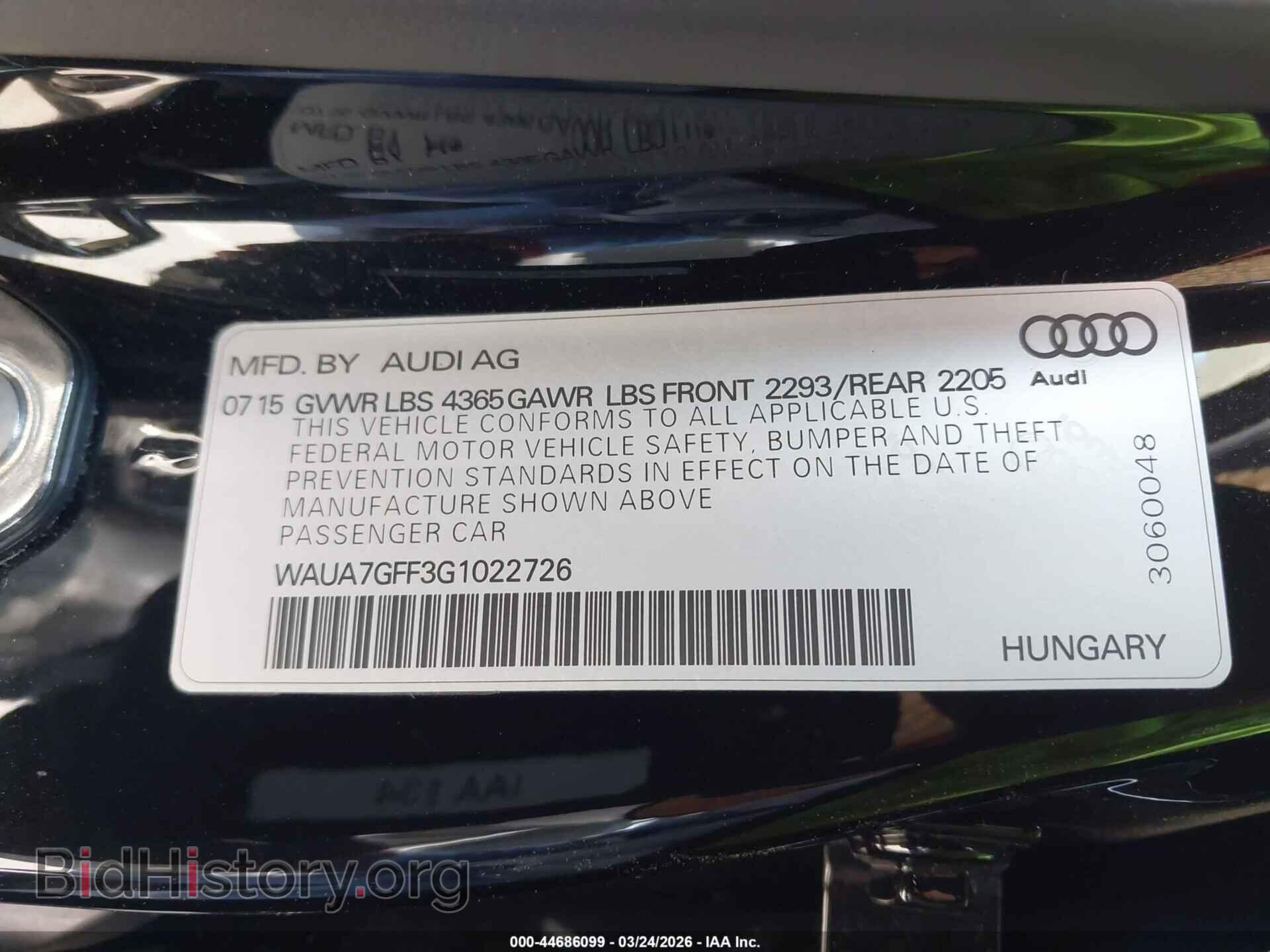 2016 AUDI A3 - VIN: WAUA7GFF3G1022726 - Photo 9