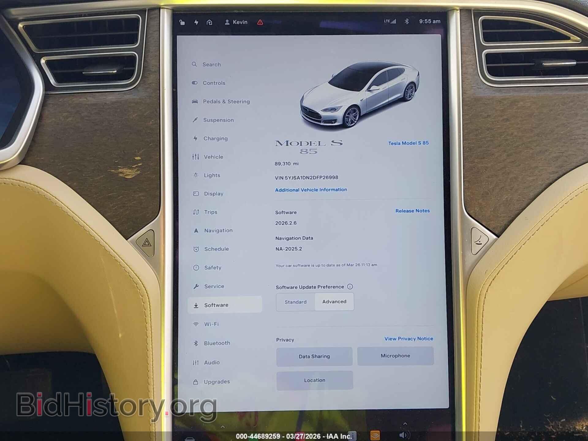 2013 TESLA MODEL S - VIN: 5YJSA1DN2DFP26998 - Photo 18