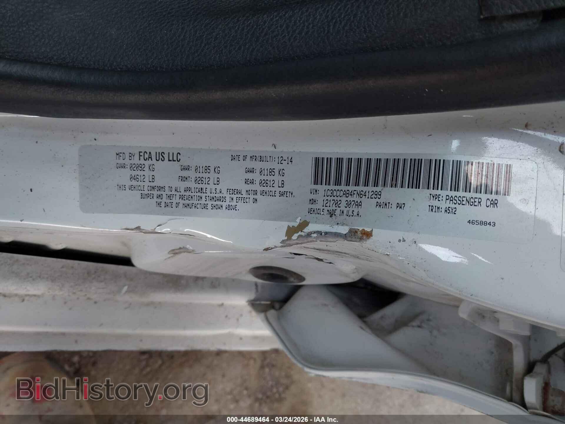 2015 CHRYSLER 200 - VIN: 1C3CCCAB4FN641299 - Фото 9