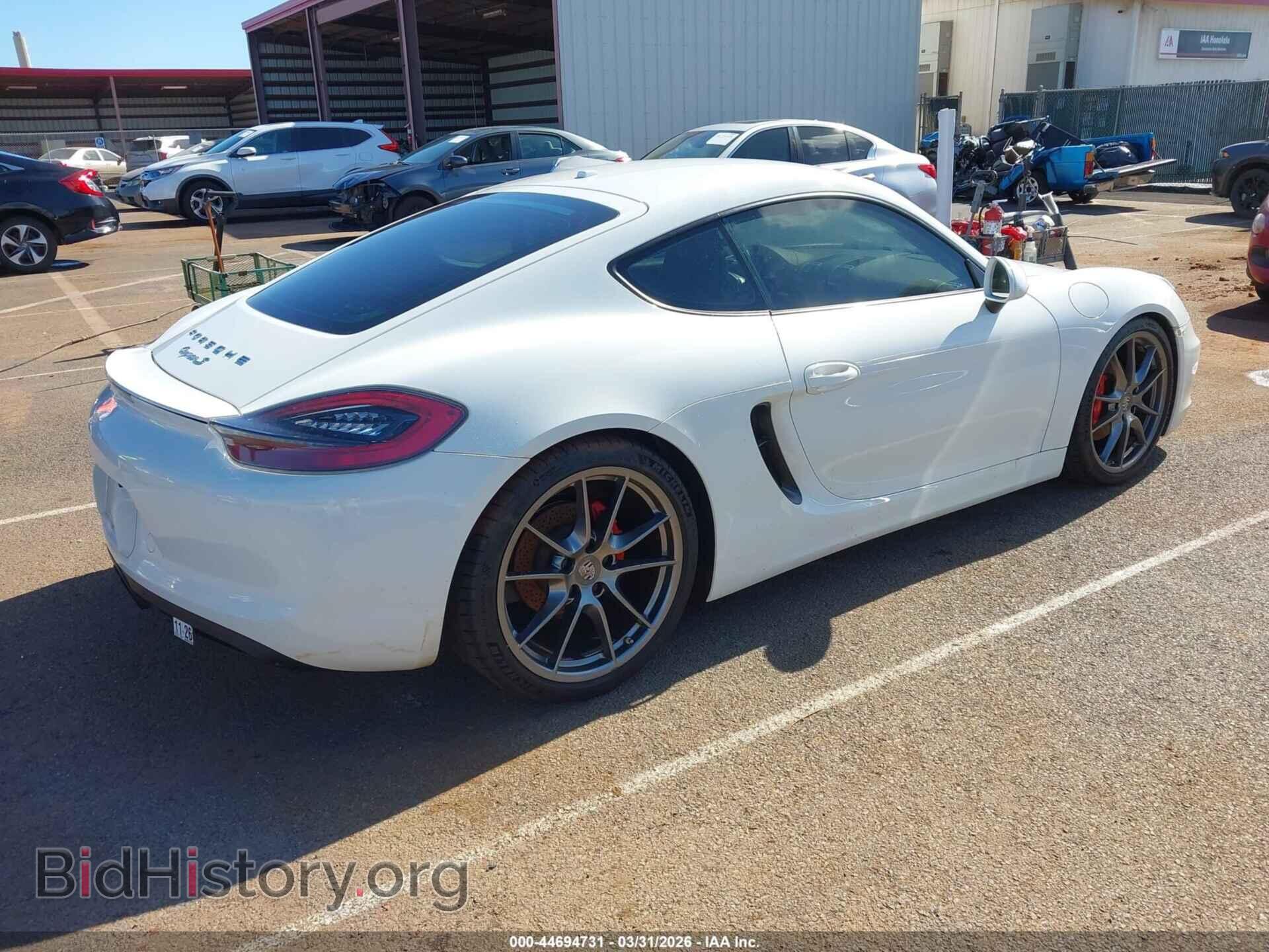 2014 PORSCHE CAYMAN - VIN: WP0AB2A87EK192348 - Фото 4