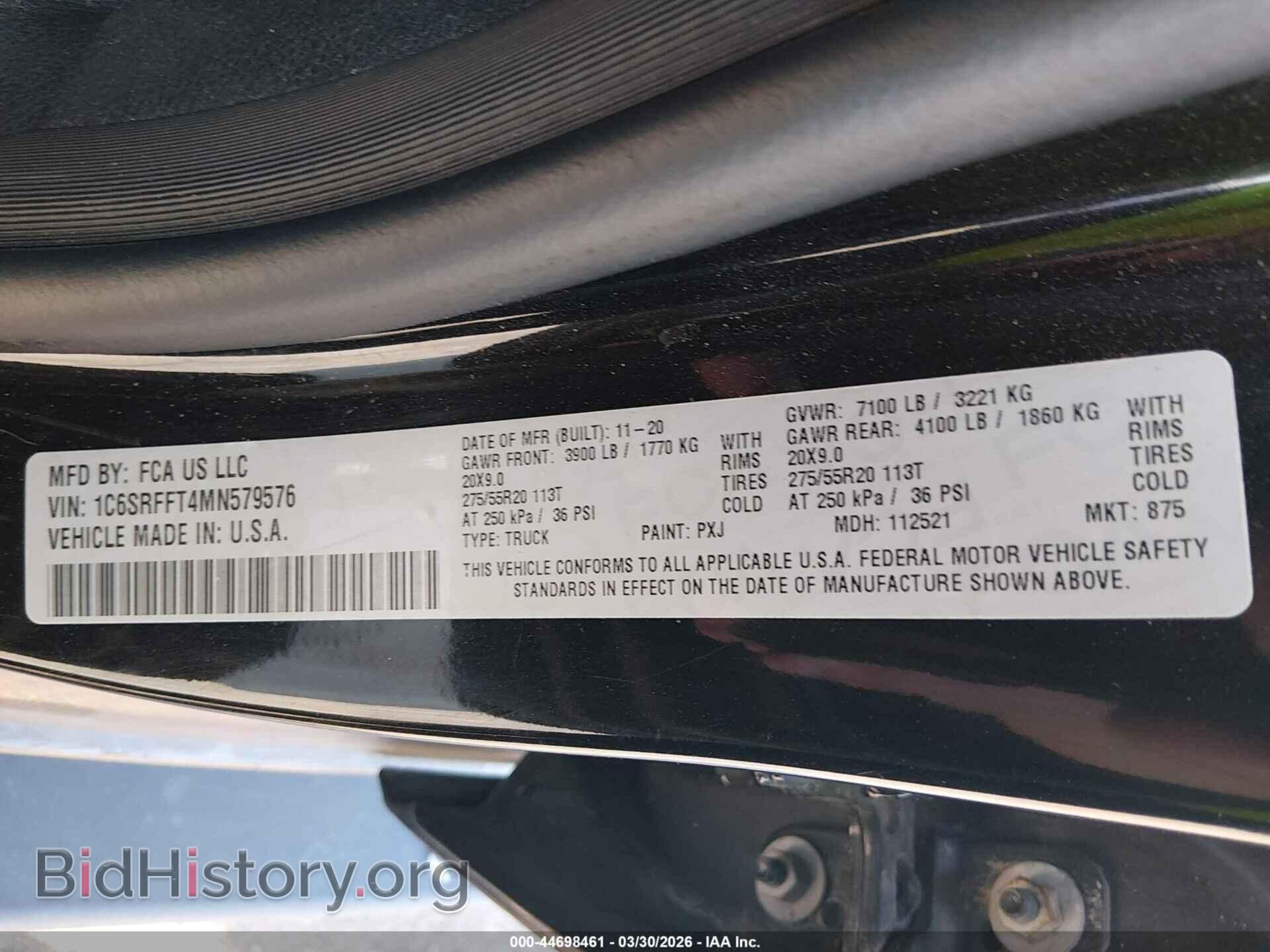 2021 RAM 1500 - VIN: 1C6SRFFT4MN579576 - Фото 9