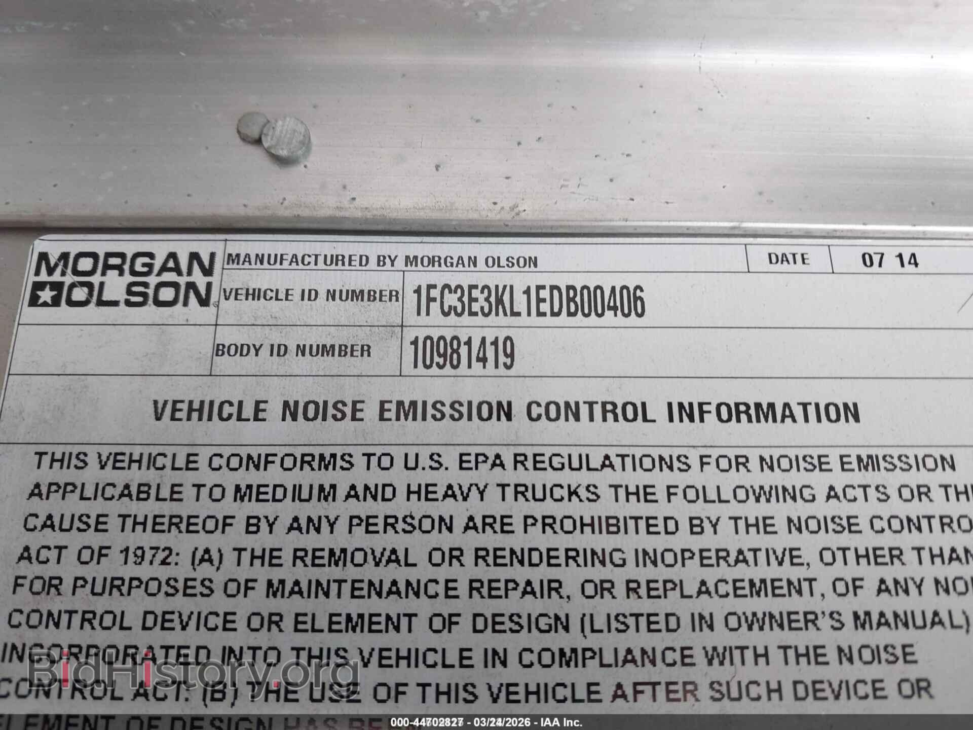 2014 FORD E-350 STRIPPED - VIN: 1FC3E3KL1EDB00406 - Photo 9