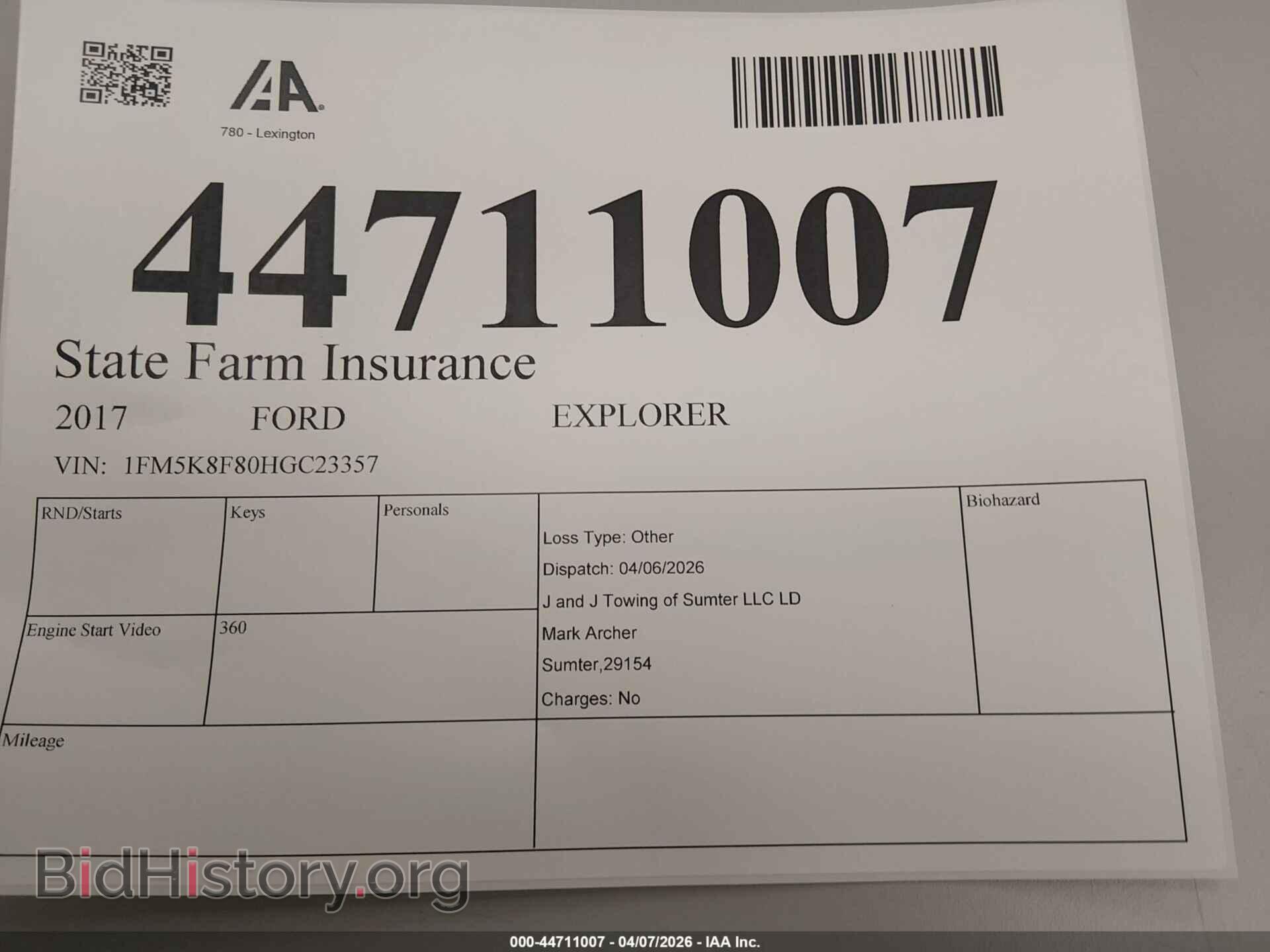 Фотография 1FM5K8F80HGC23357 - FORD EXPLORER 2017