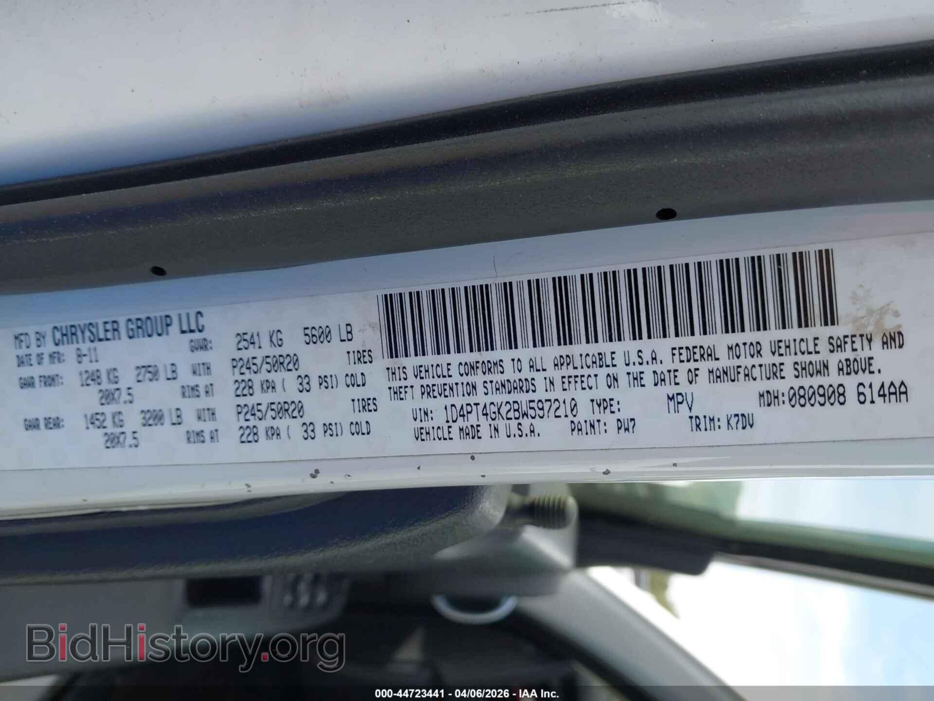 2011 DODGE NITRO - VIN: 1D4PT4GK2BW597210 - Фото 9