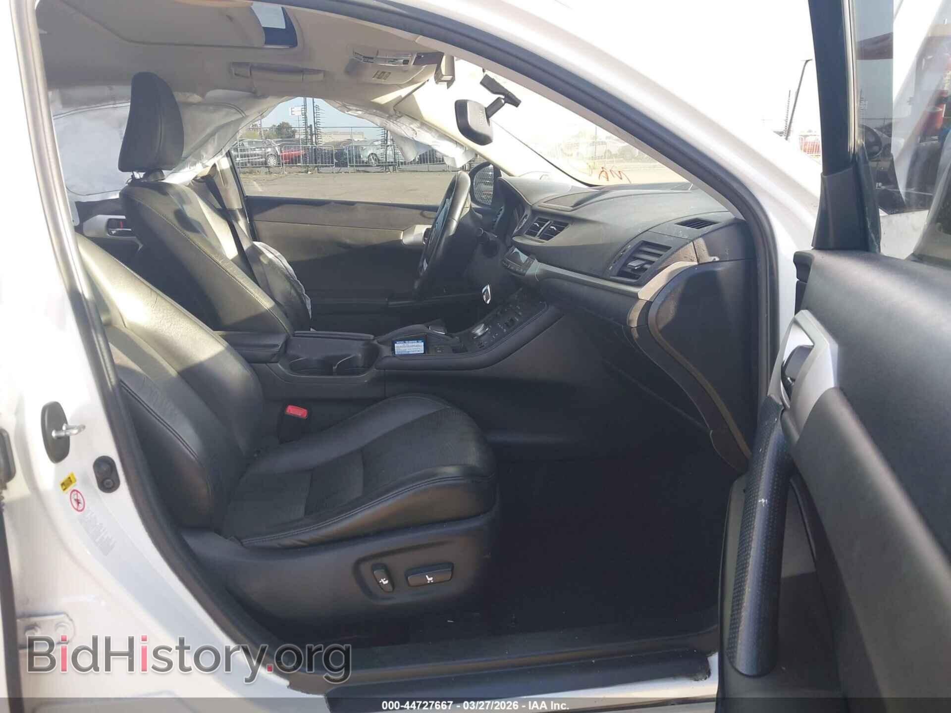 2013 LEXUS CT 200H - VIN: JTHKD5BH2D2165795 - Фото 5