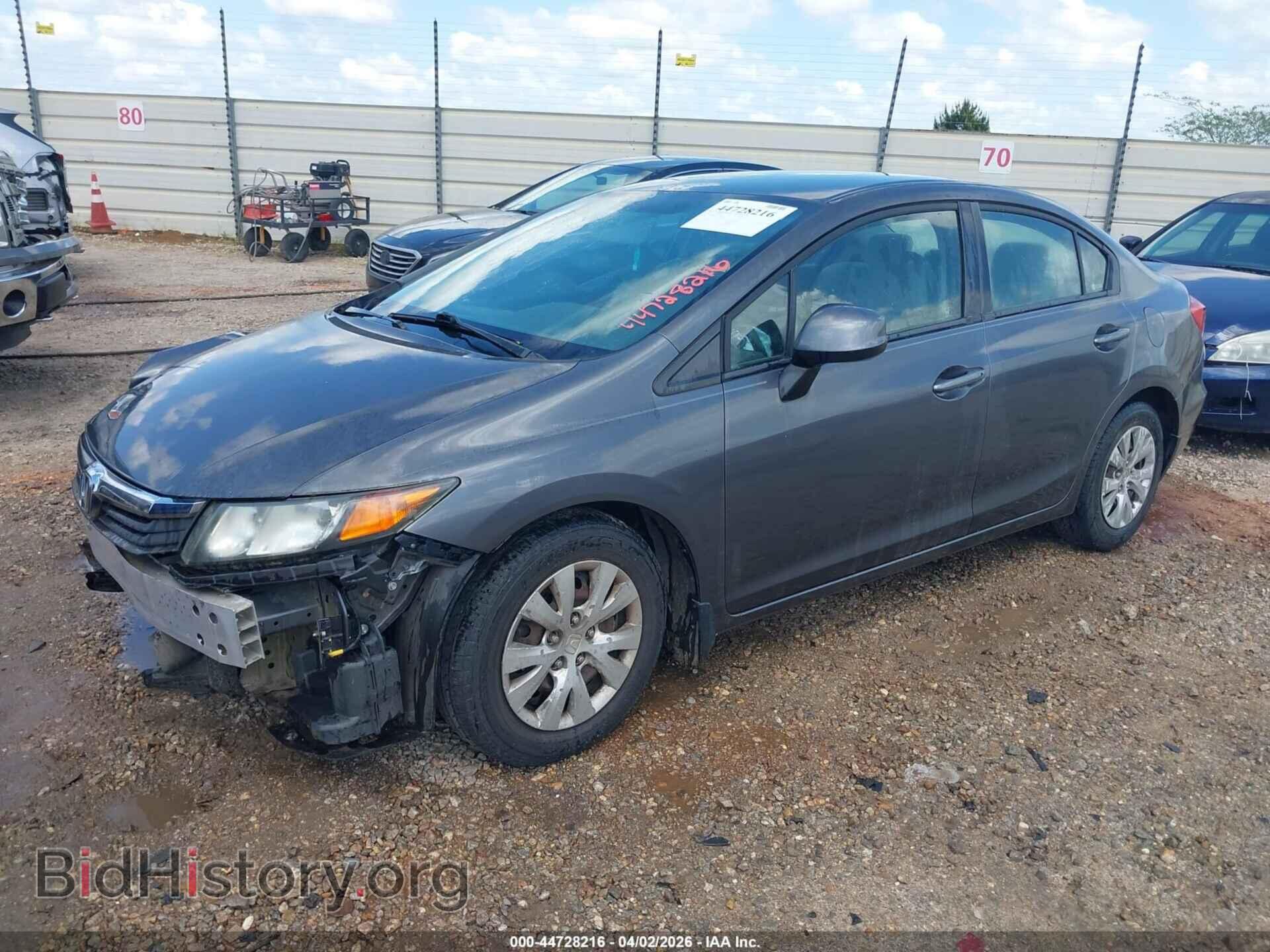 2012 HONDA CIVIC - VIN: 2HGFB2F55CH334724 - Фото 2