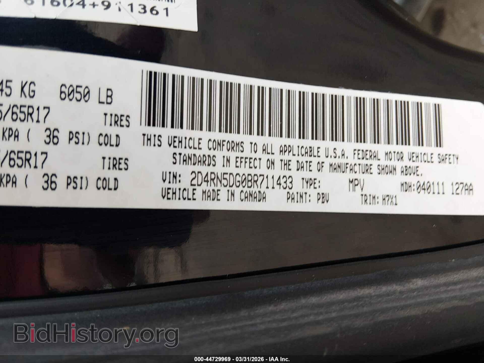 2011 DODGE GRAND CARAVAN - VIN: 2D4RN5DG0BR711433 - Фото 9
