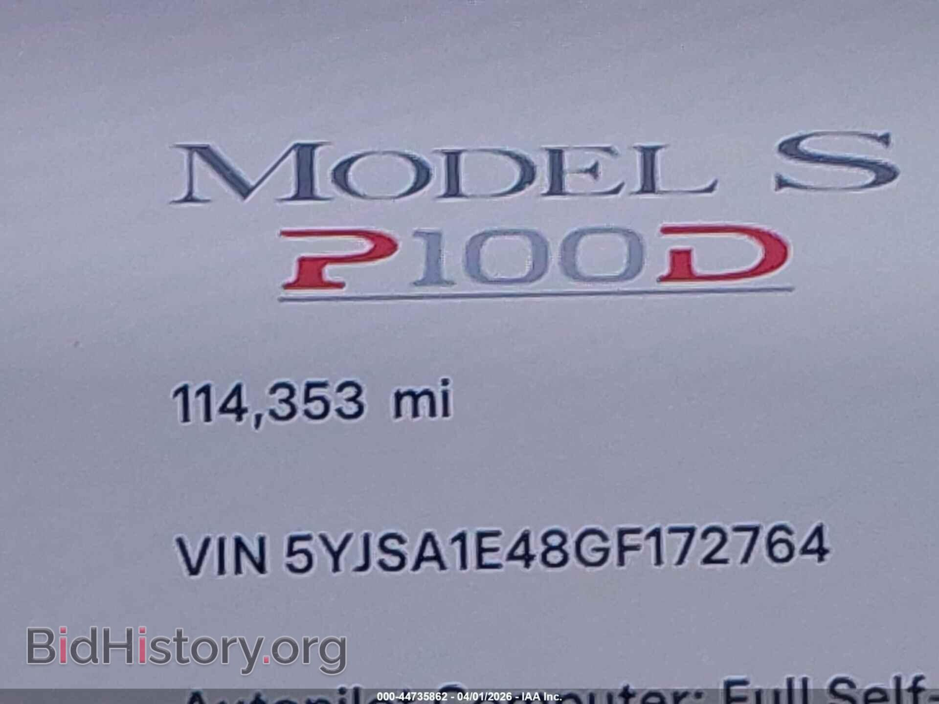 2016 TESLA MODEL S - VIN: 5YJSA1E48GF172764 - Фото 14