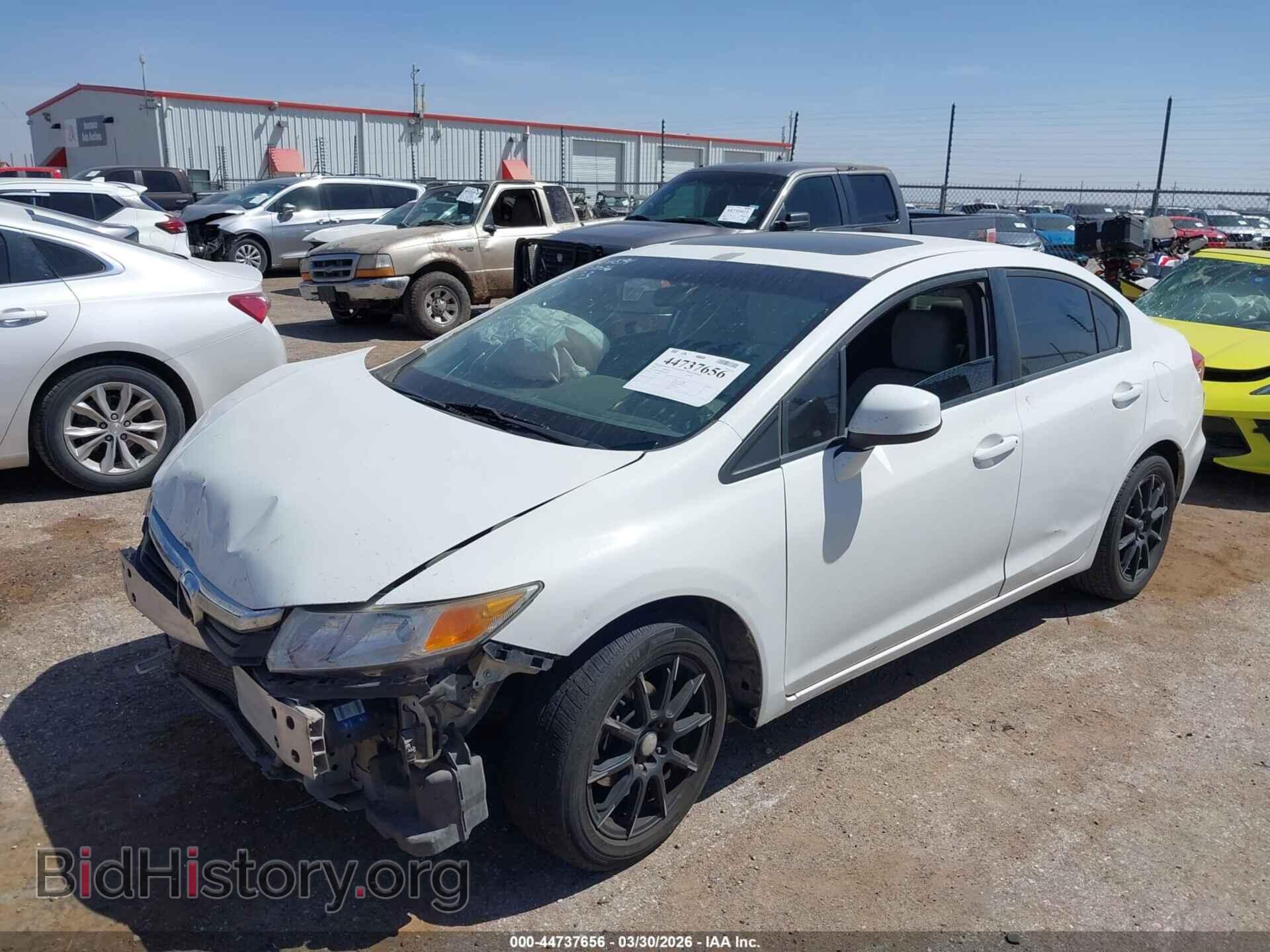 2012 HONDA CIVIC - VIN: 2HGFB2F87CH606474 - Фото 2