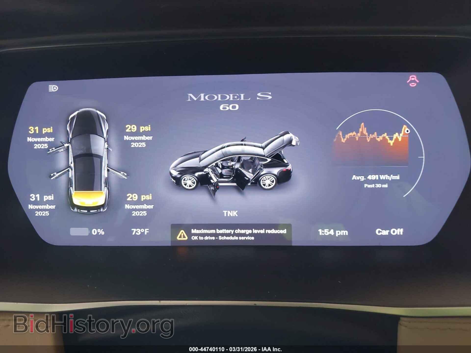 2014 TESLA MODEL S - VIN: 5YJSA1S15EFP52318 - Фото 7