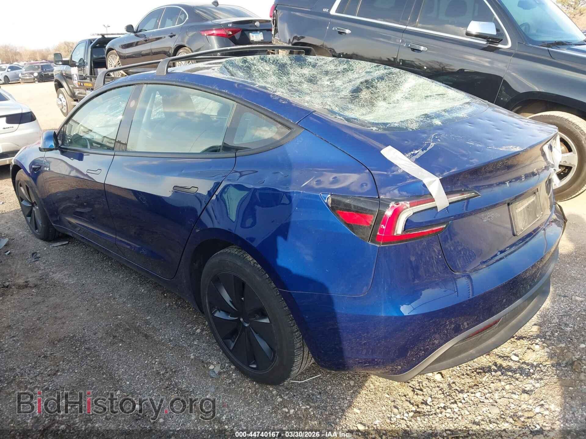 2025 TESLA MODEL 3 - VIN: 5YJ3E1EB4SF873771 - Фото 3