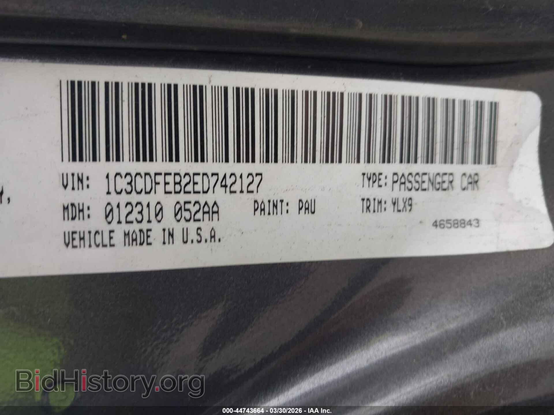 2014 DODGE DART - VIN: 1C3CDFEB2ED742127 - Photo 9