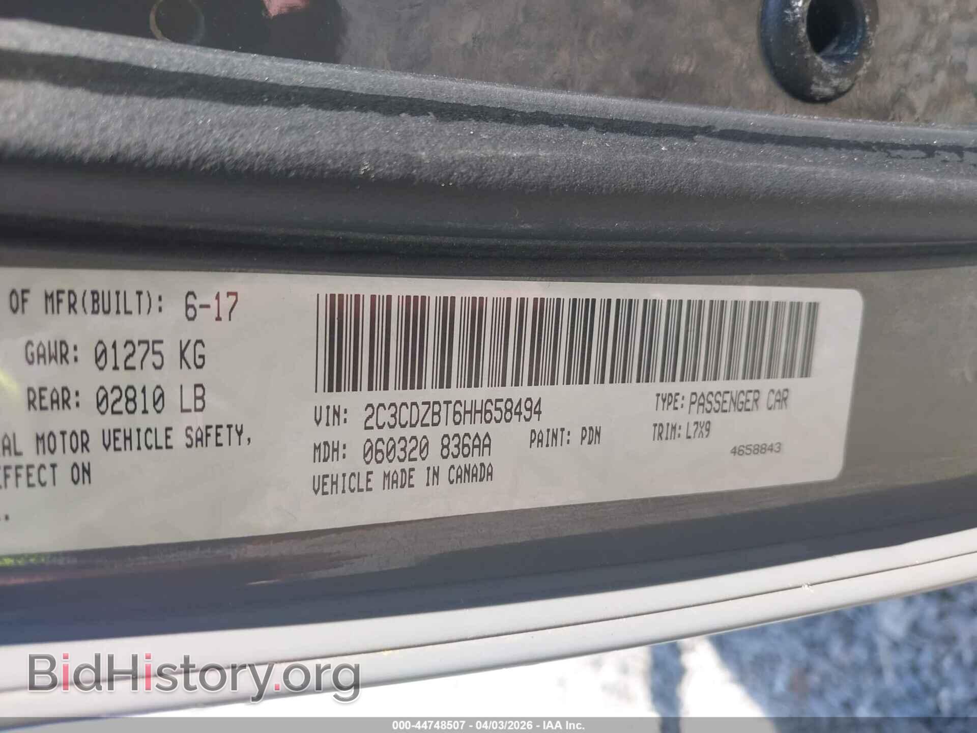2017 DODGE CHALLENGER - VIN: 2C3CDZBT6HH658494 - Фото 9